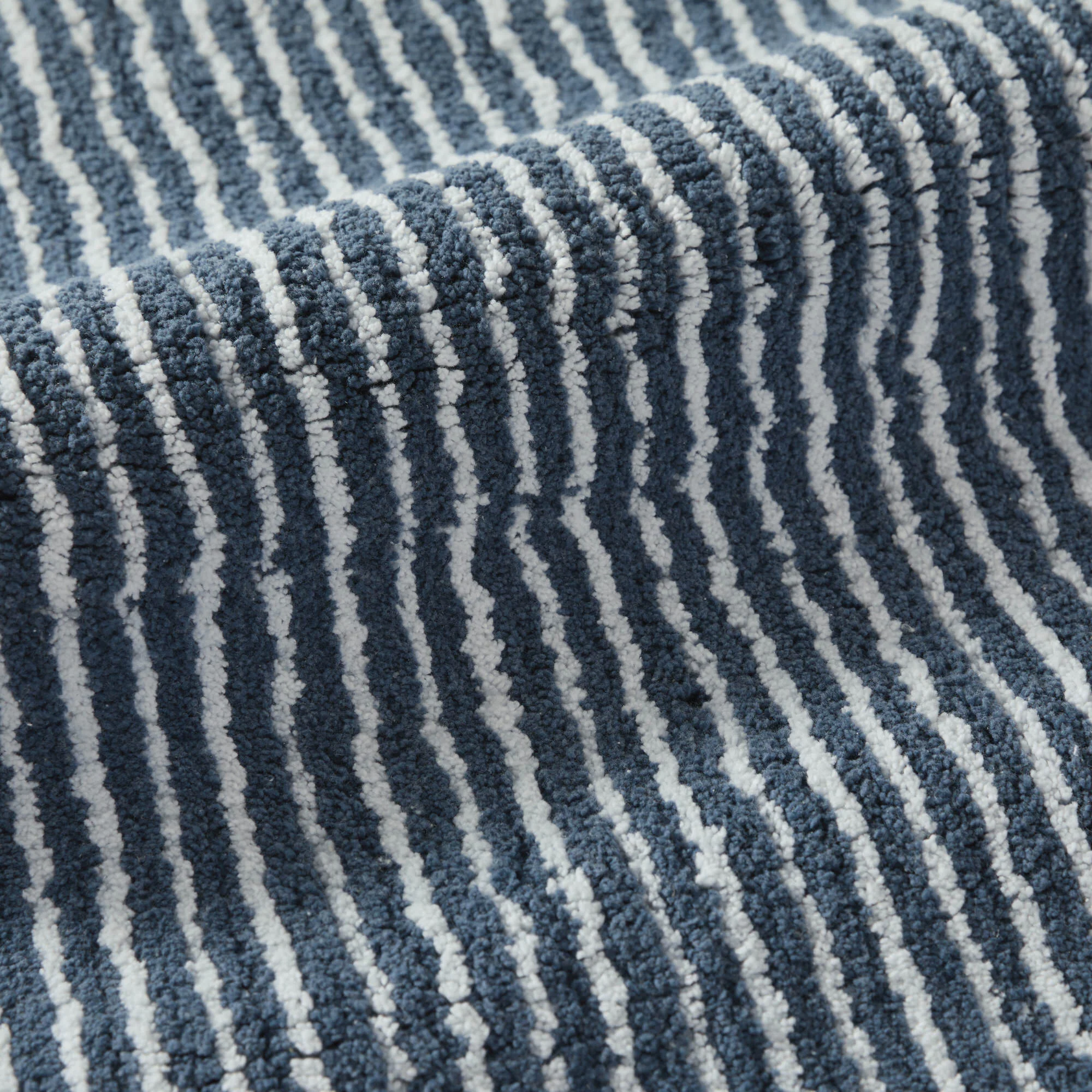 100% Cotton Pin Striped Patterned Bath Mat - Image 48