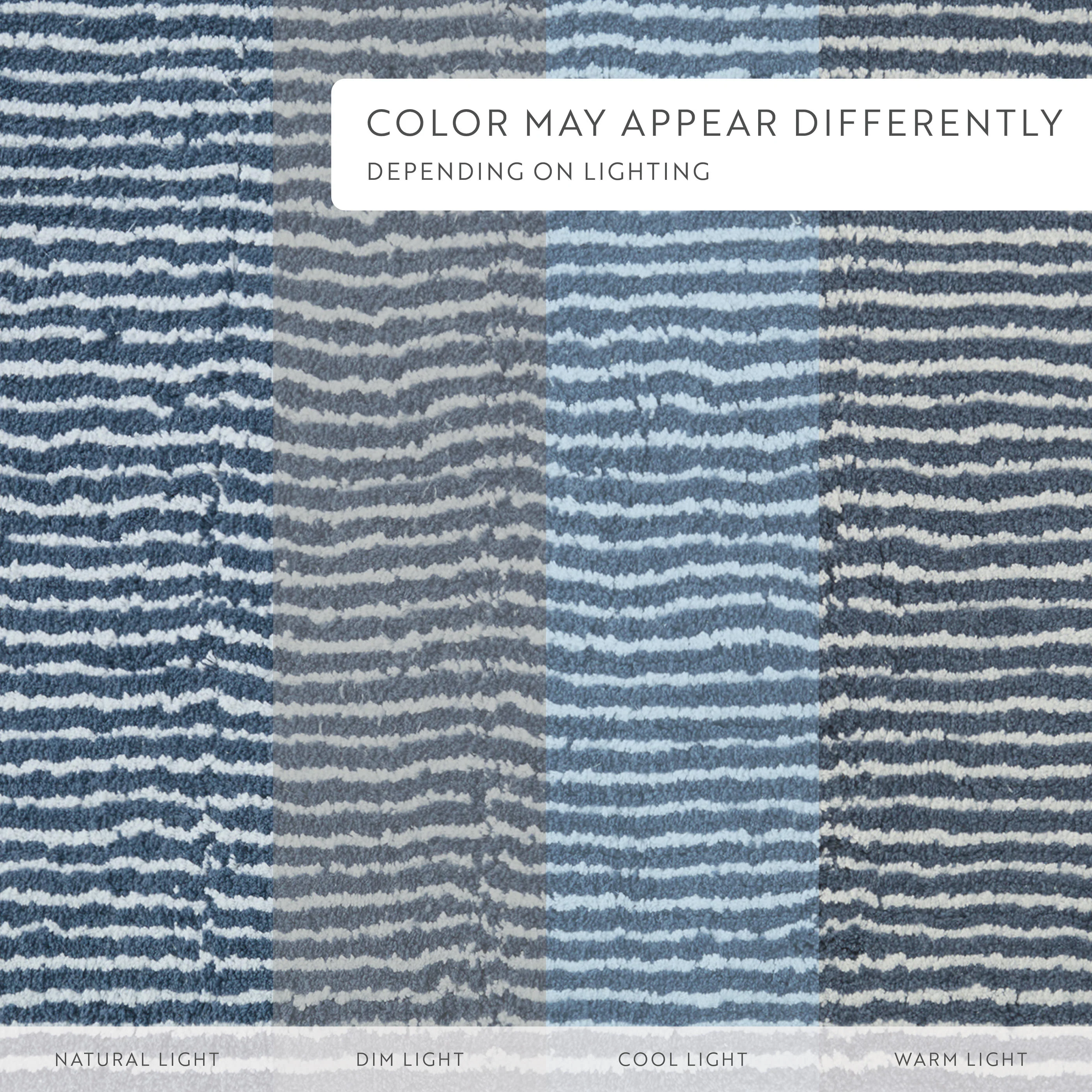 100% Cotton Pin Striped Patterned Bath Mat - Image 71
