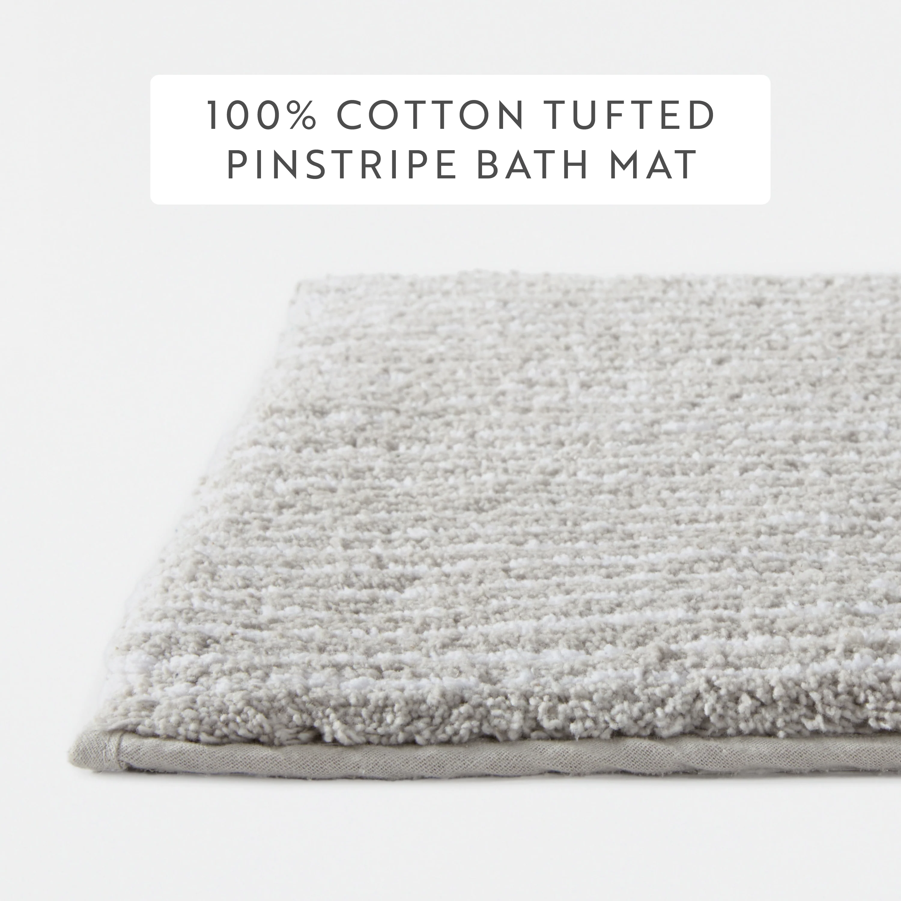 100% Cotton Pin Striped Patterned Bath Mat - Image 76