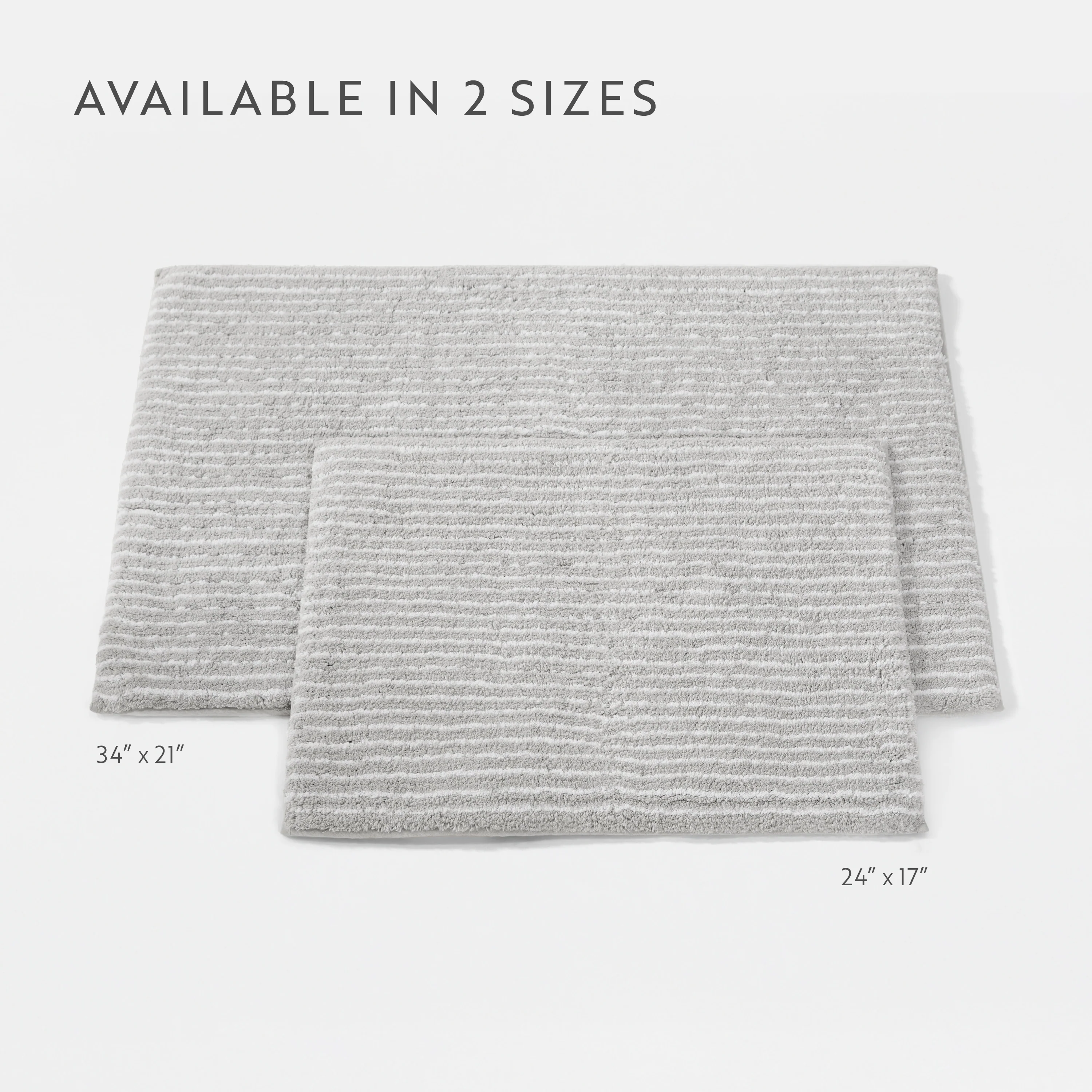100% Cotton Pin Striped Patterned Bath Mat - Image 82