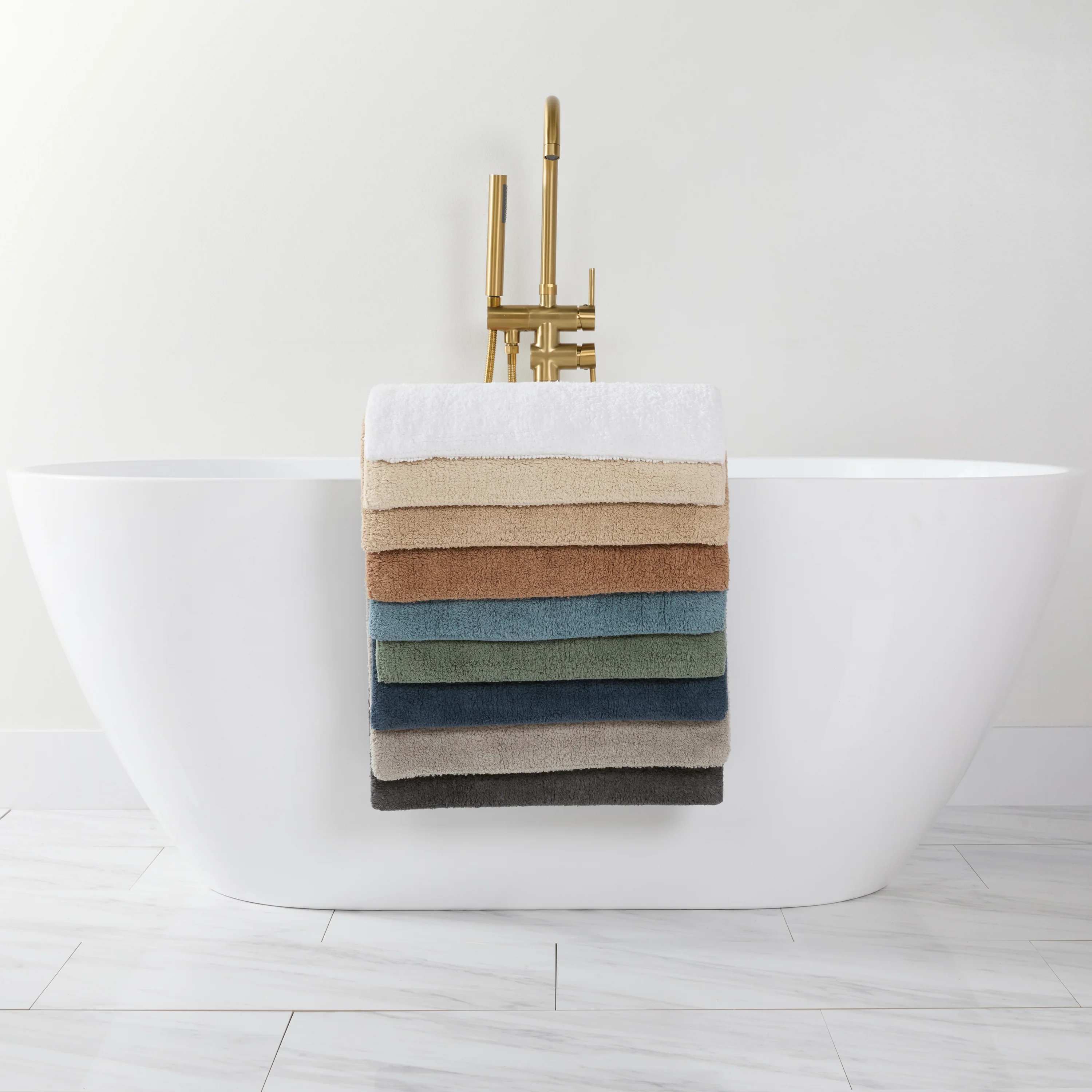 100% Cotton Plush & Loop Reversible Bath Mat - Image 113
