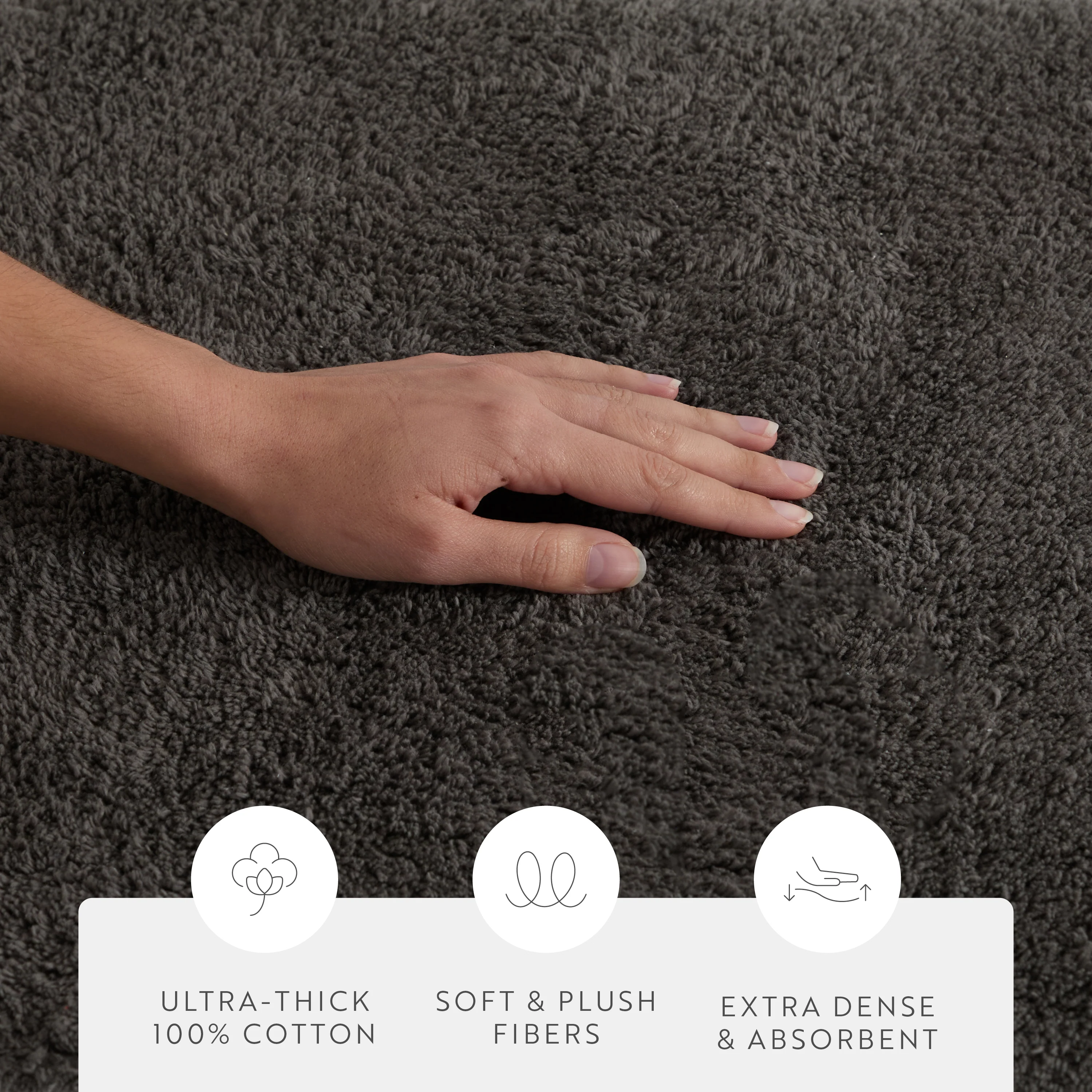 100% Cotton Plush & Loop Reversible Bath Mat - Image 118