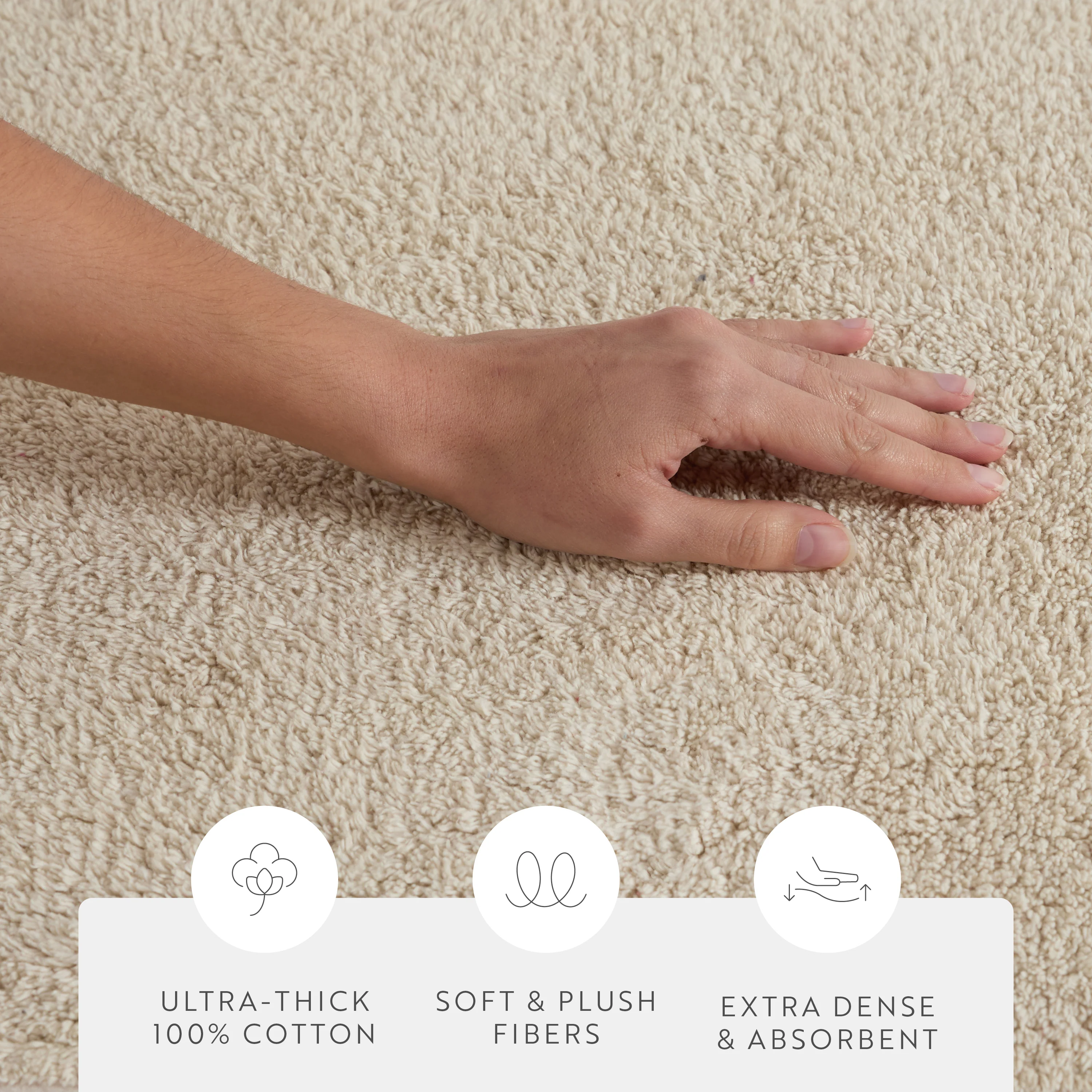 100% Cotton Plush & Loop Reversible Bath Mat - Image 122