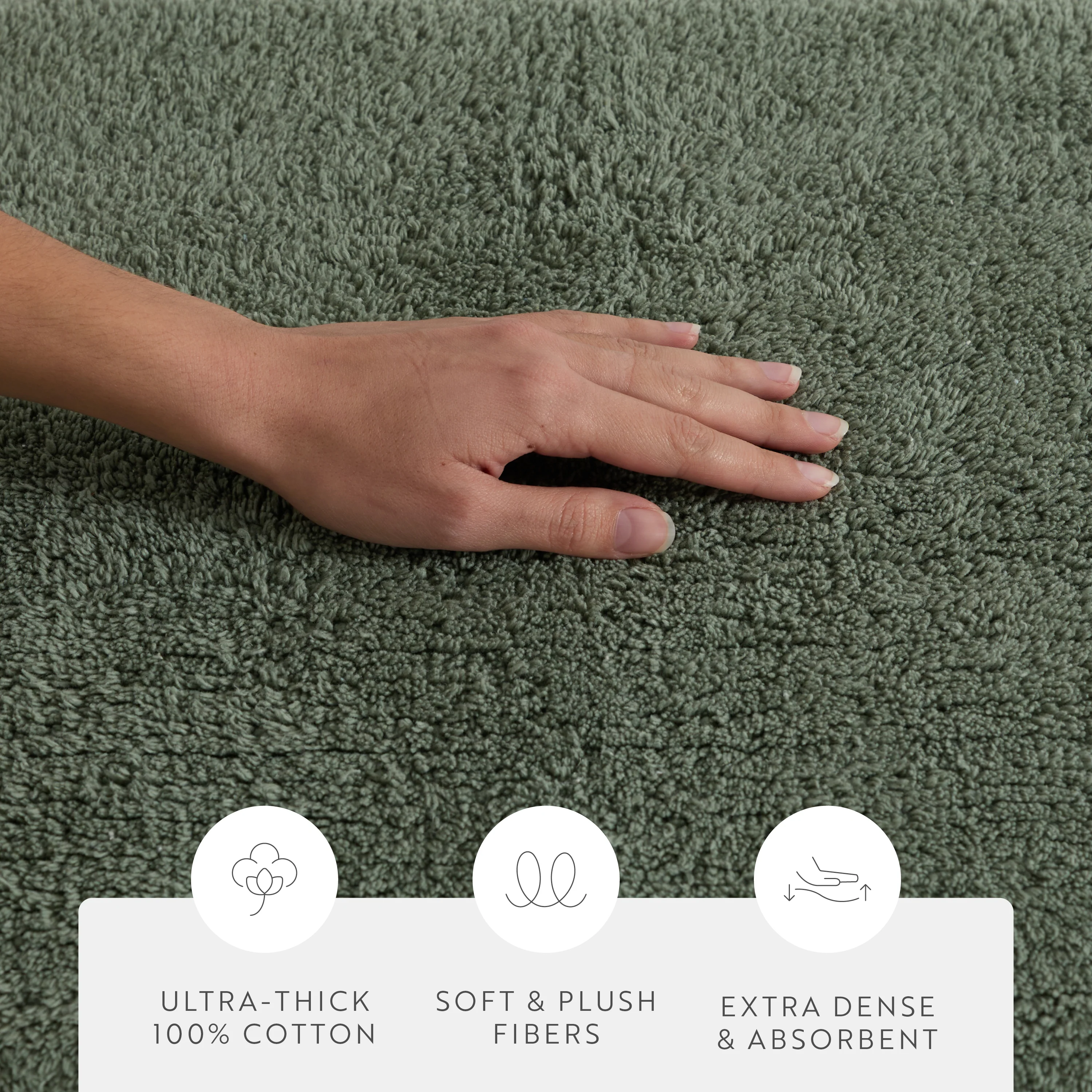 100% Cotton Plush & Loop Reversible Bath Mat - Image 124