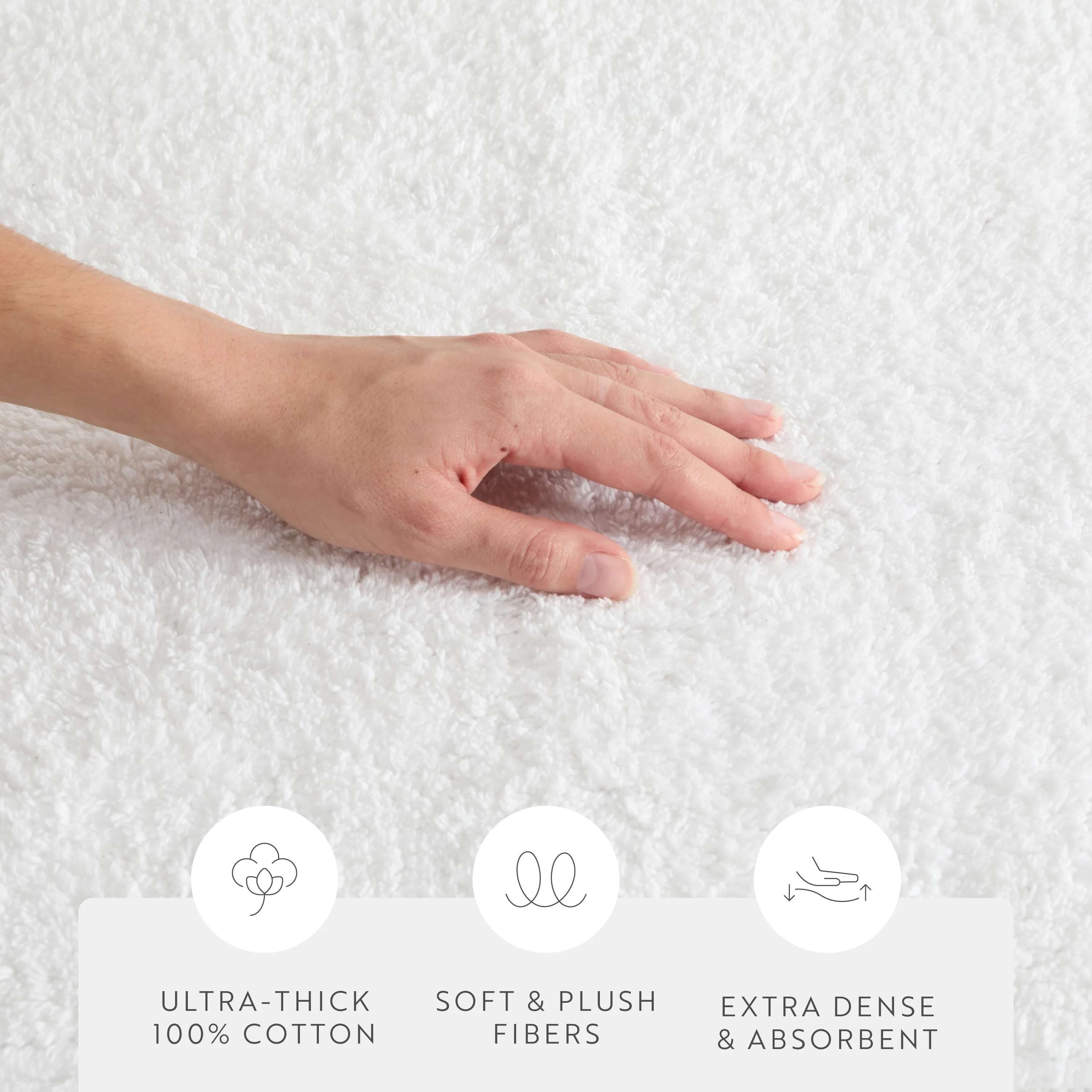 100% Cotton Plush & Loop Reversible Bath Mat - Image 126