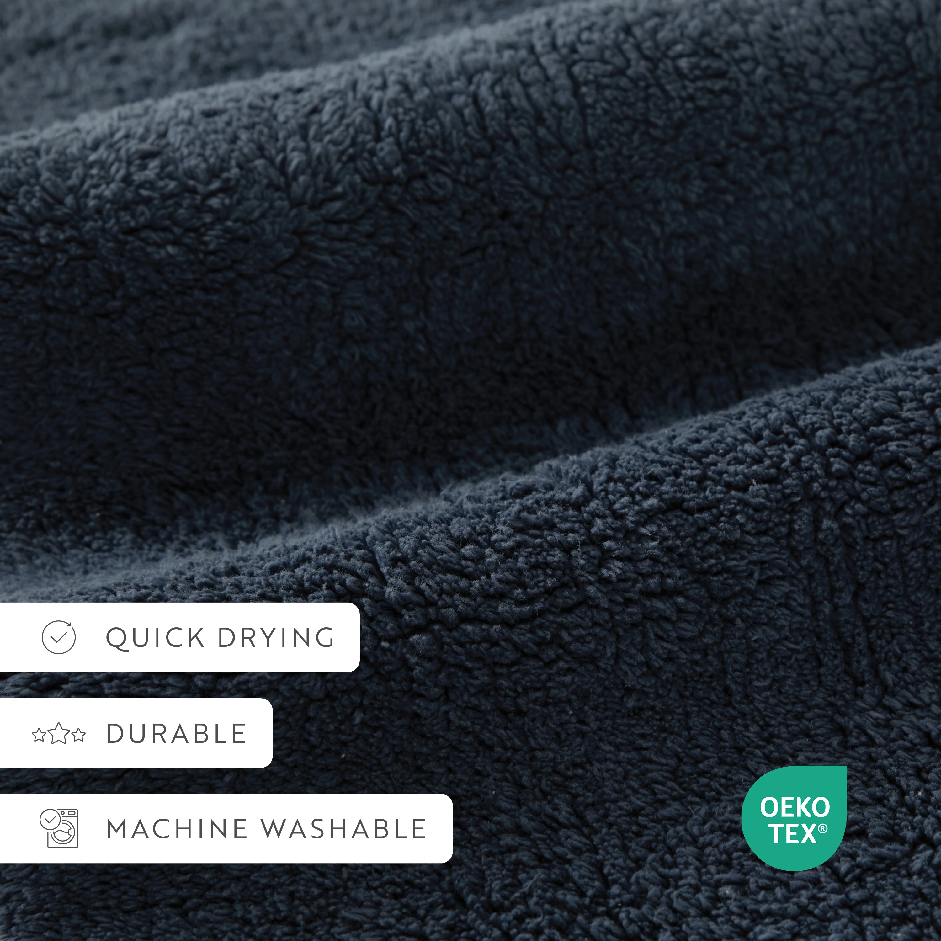 100% Cotton Plush & Loop Reversible Bath Mat - Image 132