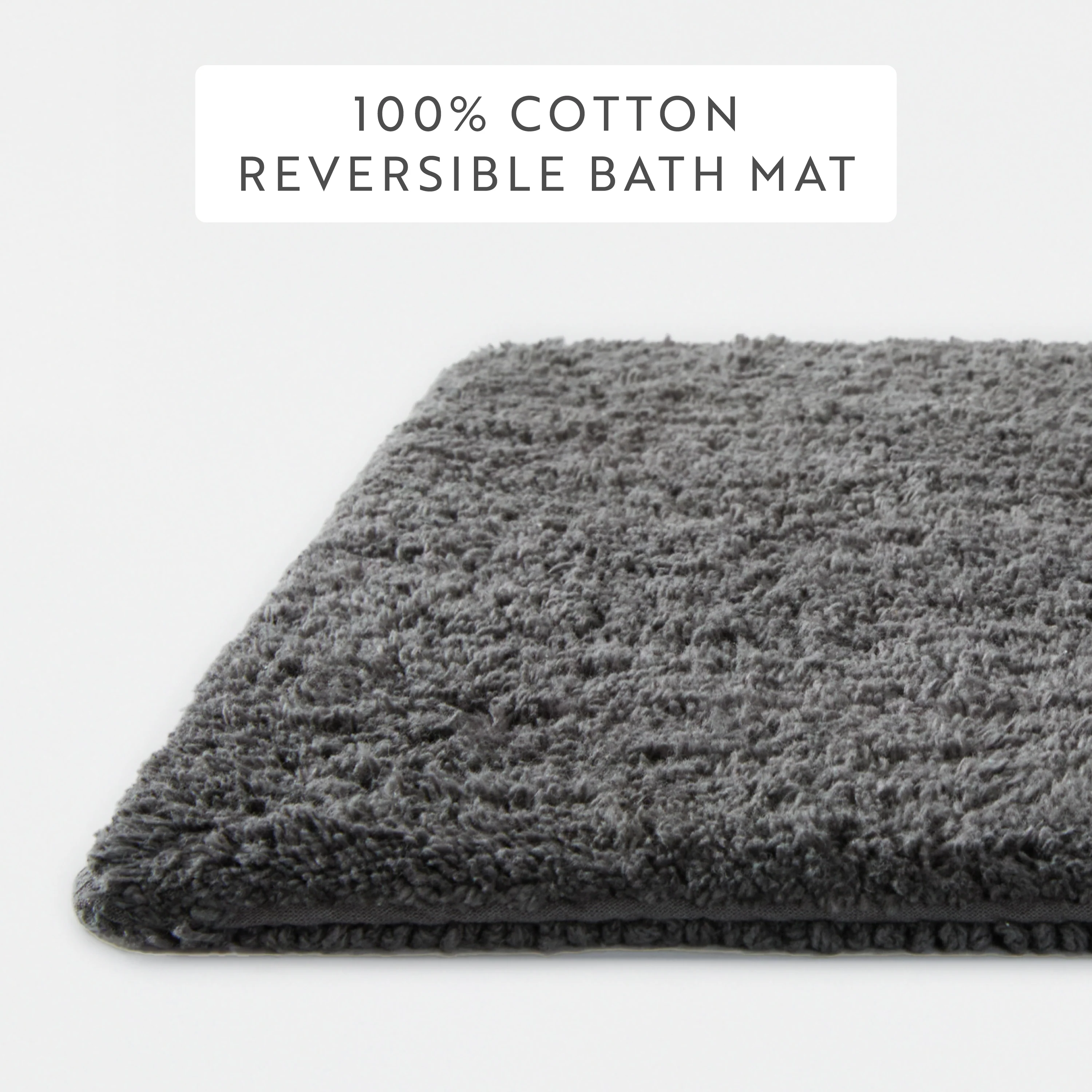 100% Cotton Plush & Loop Reversible Bath Mat - Image 136