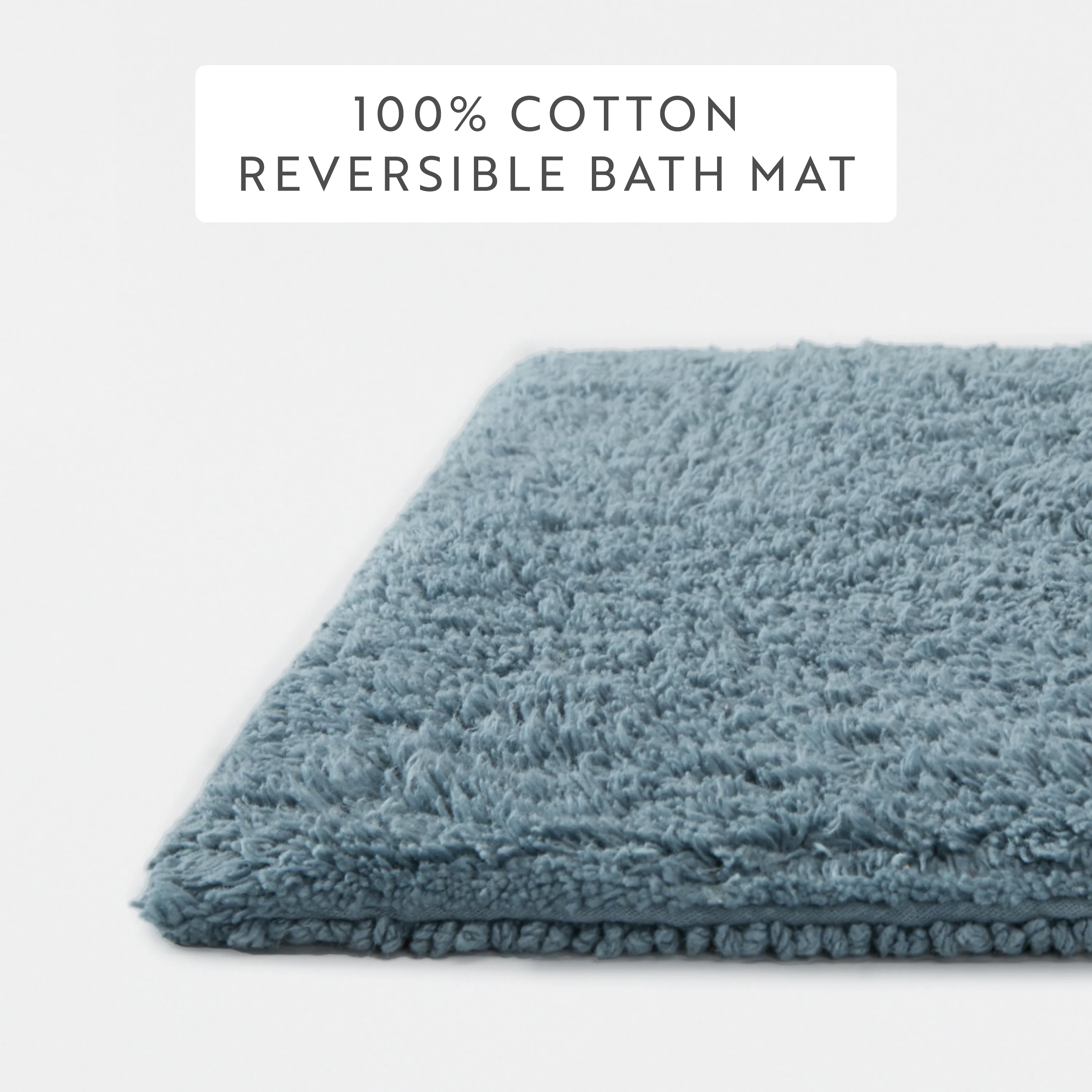 100% Cotton Plush & Loop Reversible Bath Mat - Image 137
