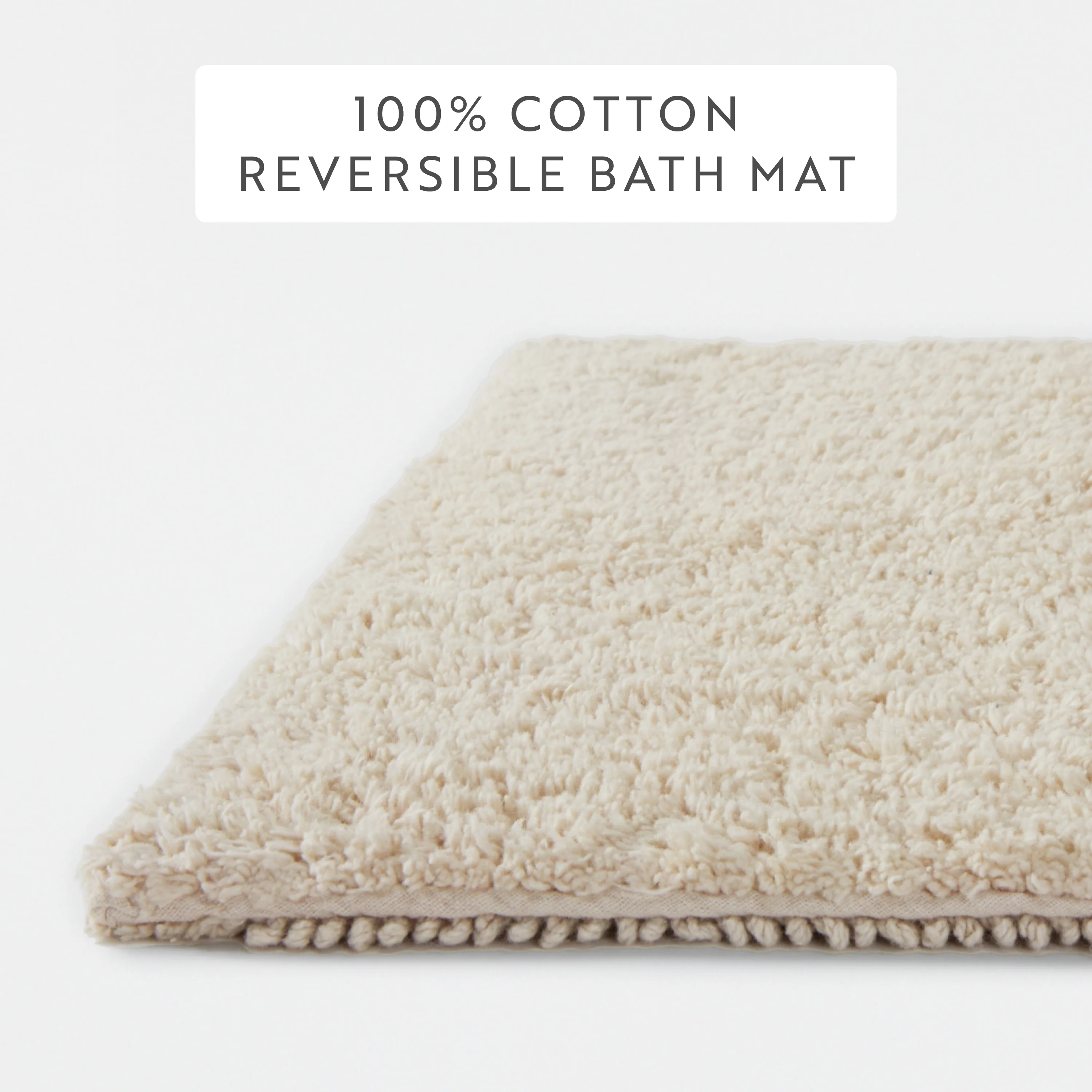 100% Cotton Plush & Loop Reversible Bath Mat - Image 140