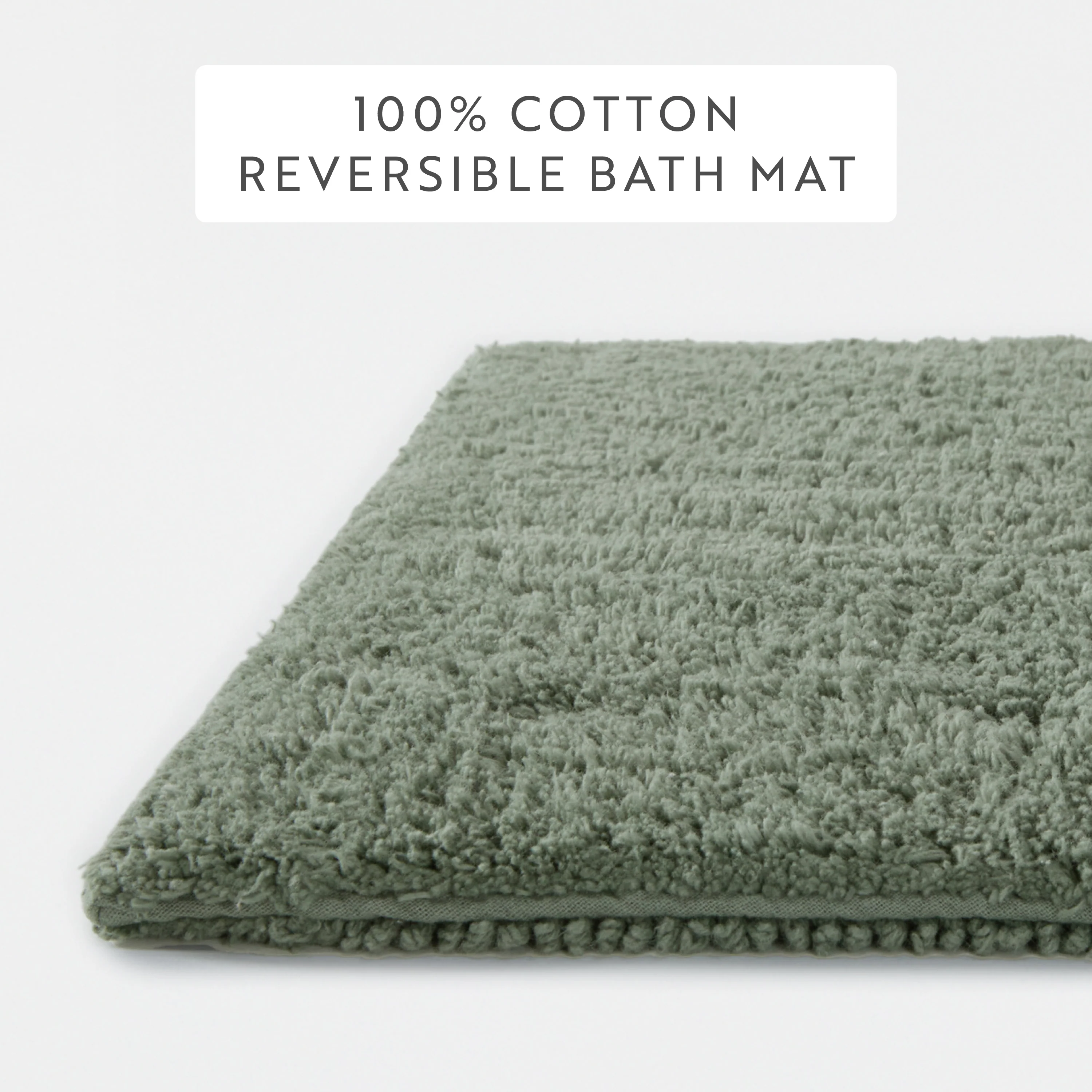100% Cotton Plush & Loop Reversible Bath Mat - Image 142