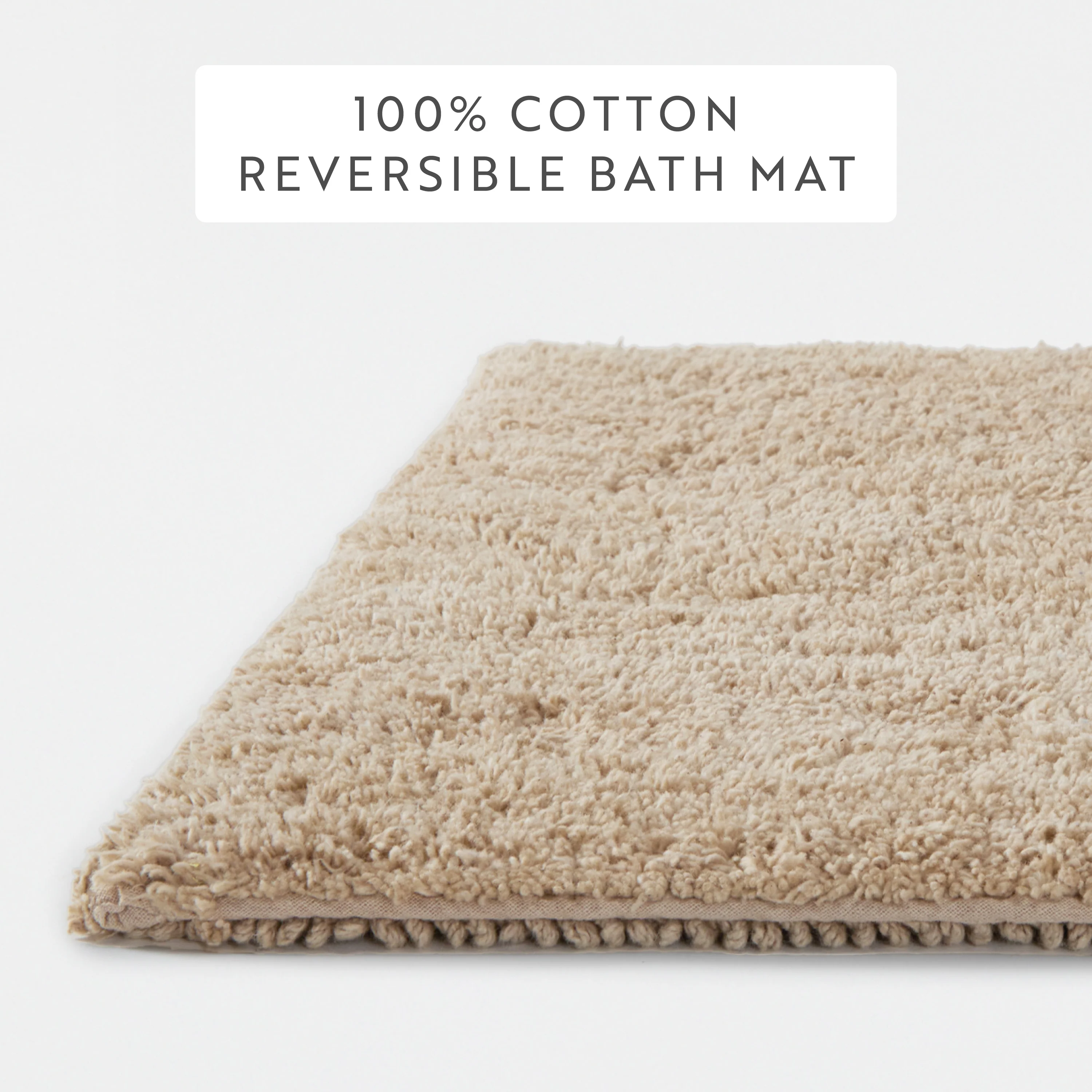 100% Cotton Plush & Loop Reversible Bath Mat - Image 143