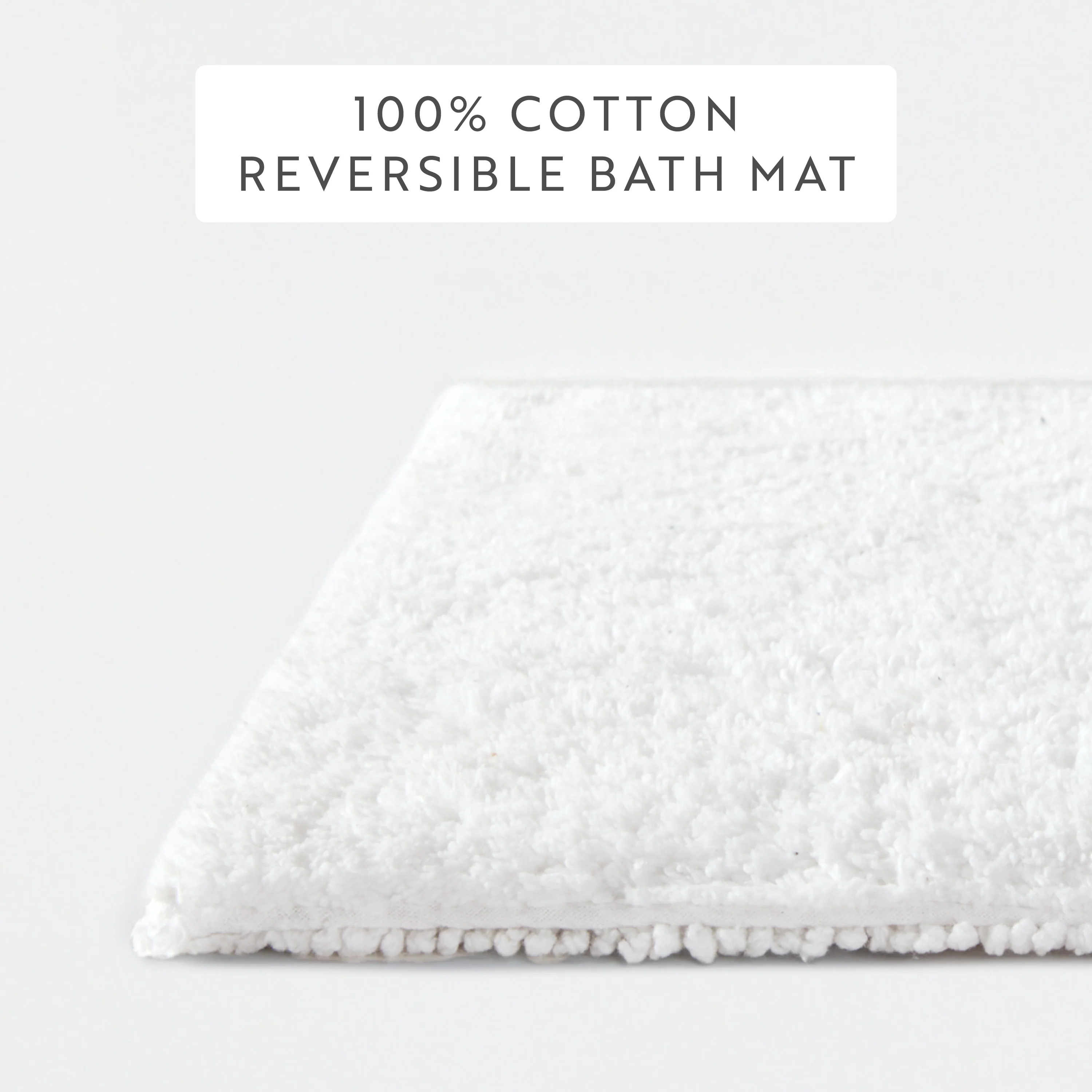 100% Cotton Plush & Loop Reversible Bath Mat - Image 144