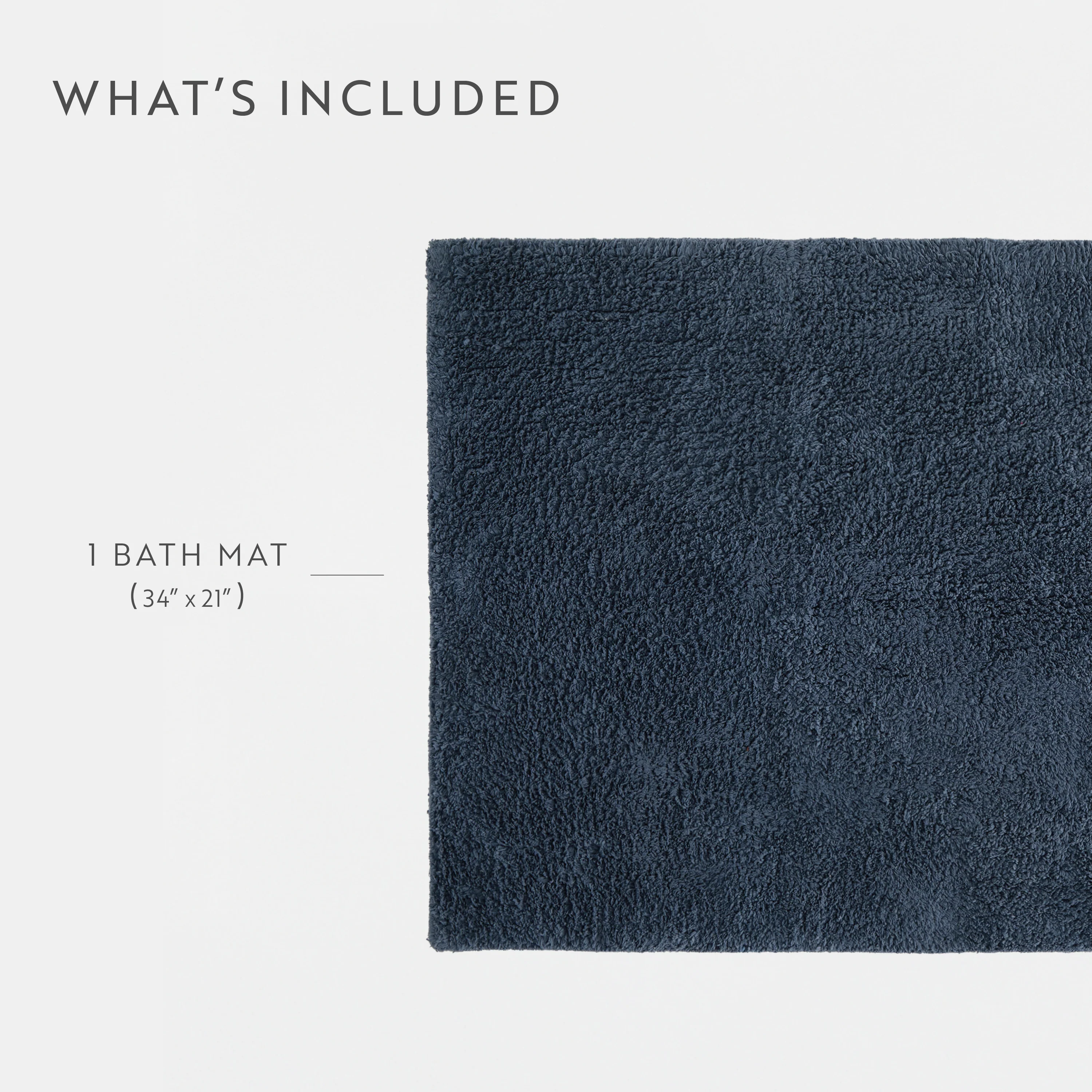 100% Cotton Plush & Loop Reversible Bath Mat - Image 186