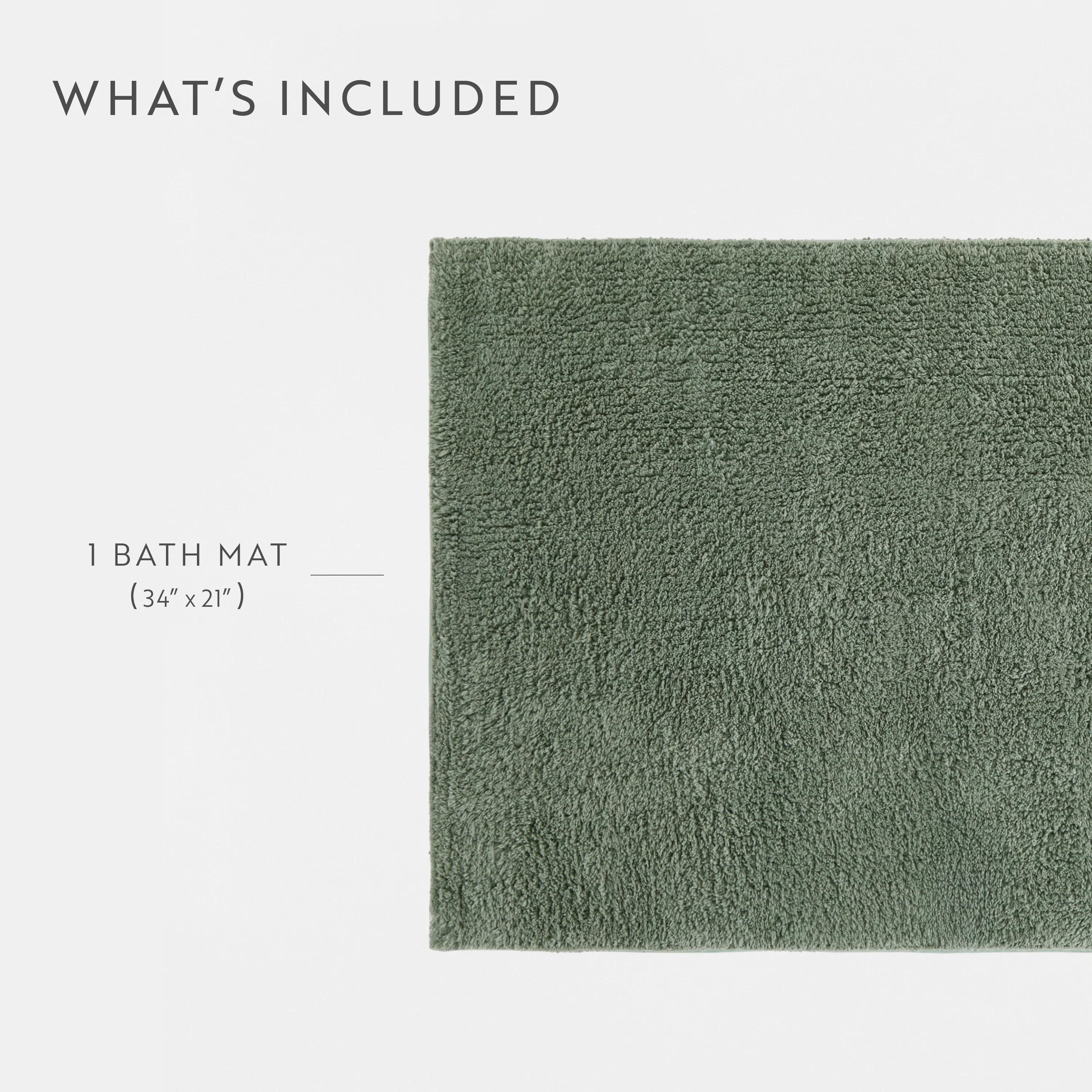100% Cotton Plush & Loop Reversible Bath Mat - Image 187