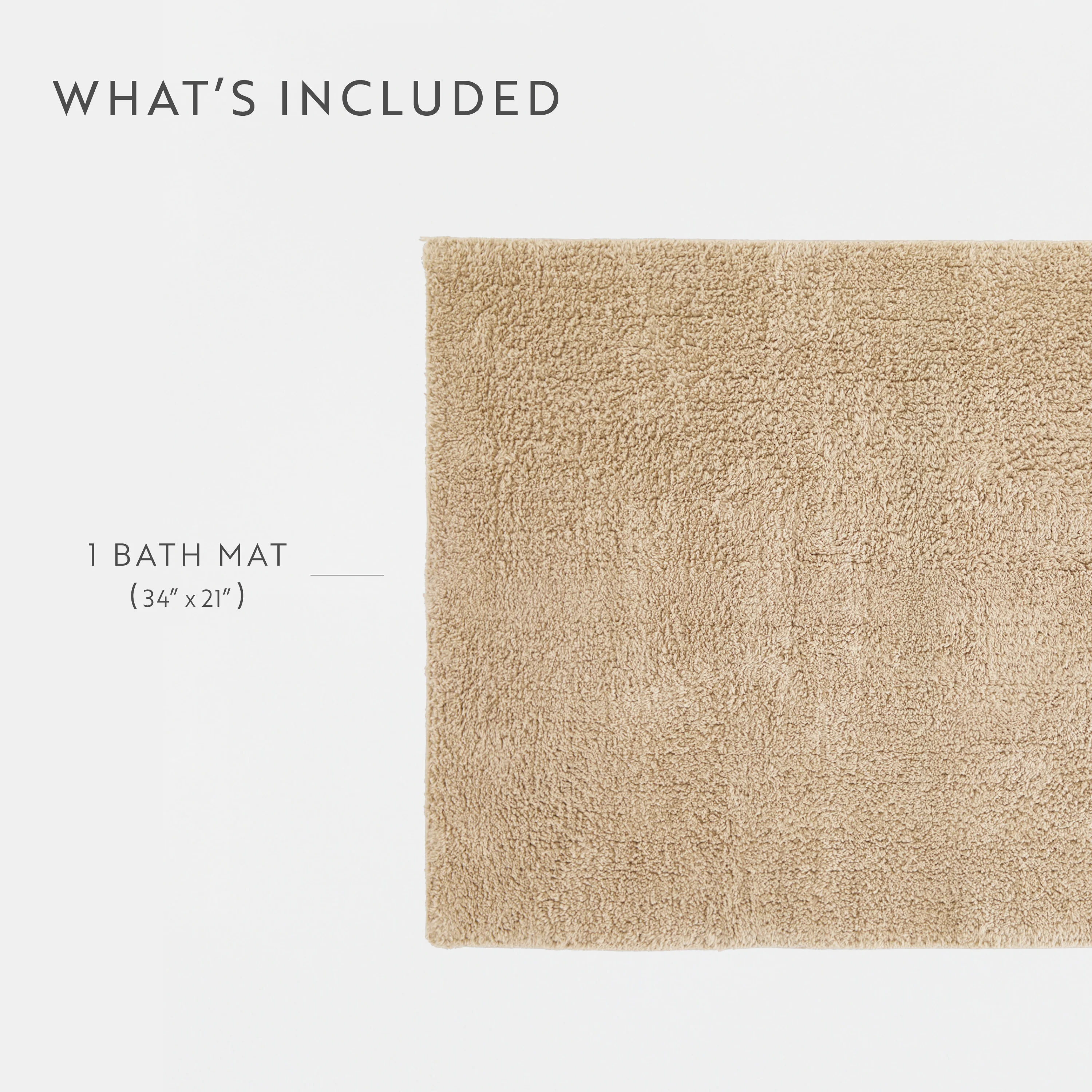 100% Cotton Plush & Loop Reversible Bath Mat - Image 188
