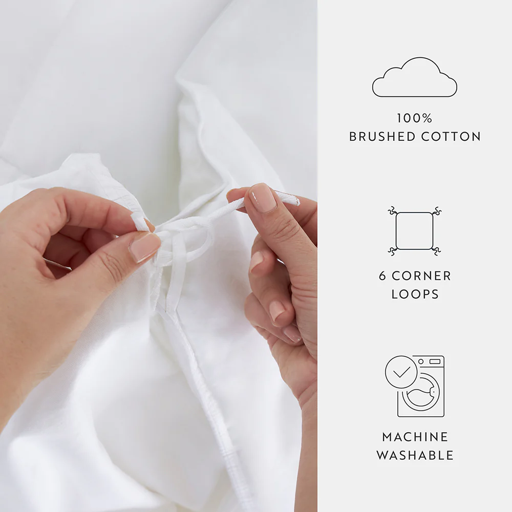 100% Long Staple Cotton Duvet Insert + Free Cover - Image 23