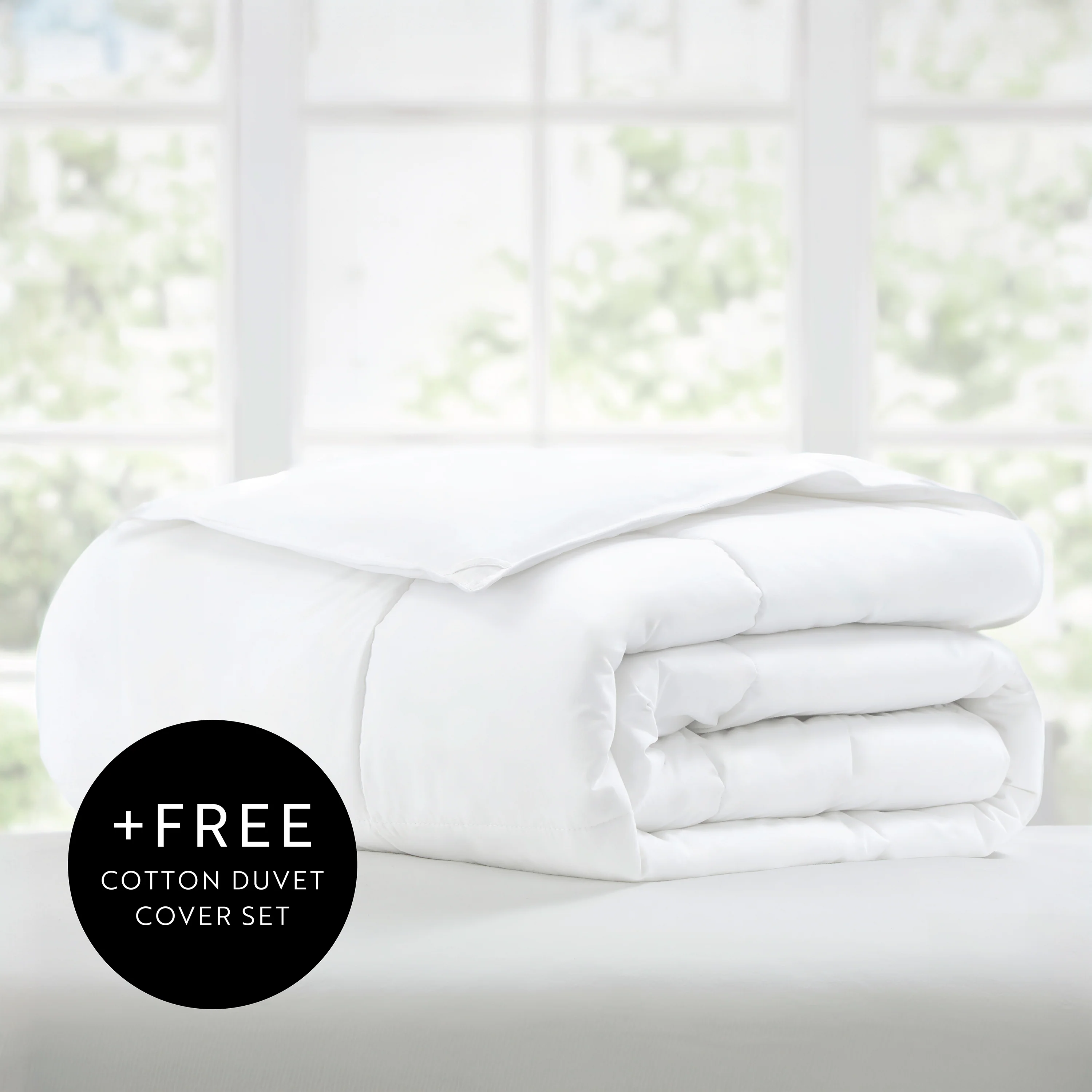 100% Long Staple Cotton Duvet Insert + Free Cover - Image 4