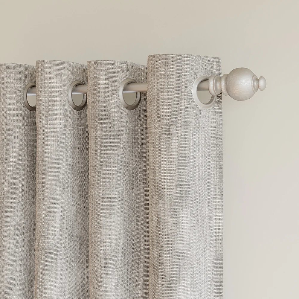 Total Blackout Linen Blend Grommet Curtains - Image 4