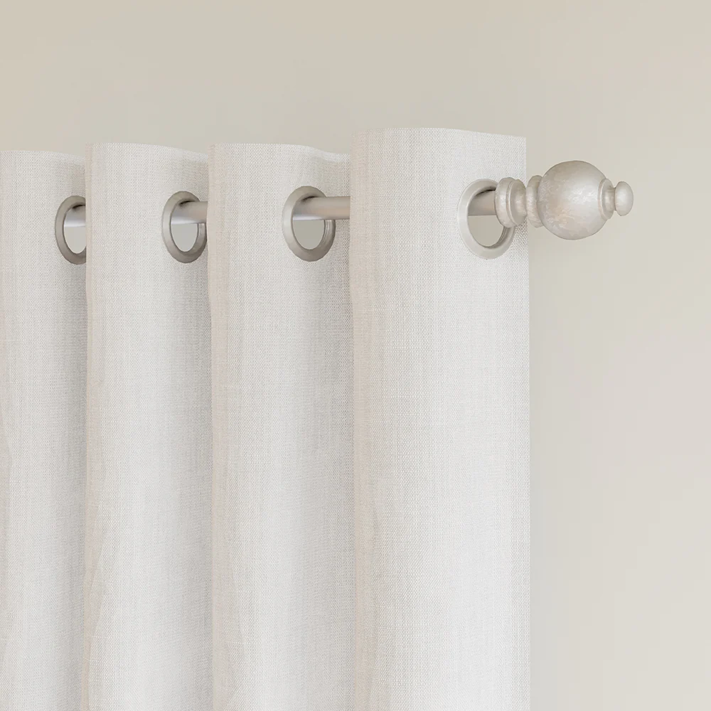 Total Blackout Linen Blend Grommet Curtains - Image 6