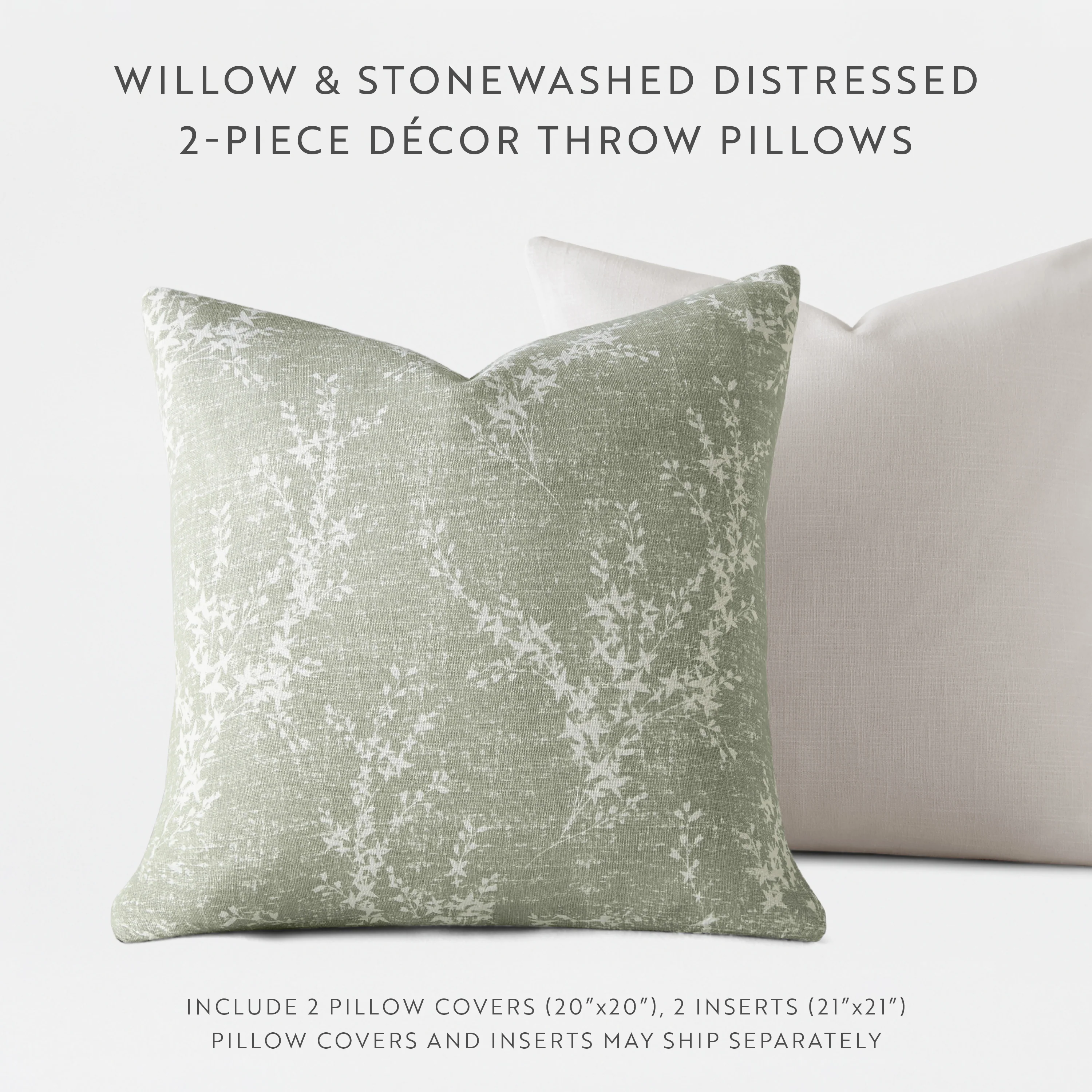 2-Pack Willow Décor Throw Pillows - Image 9