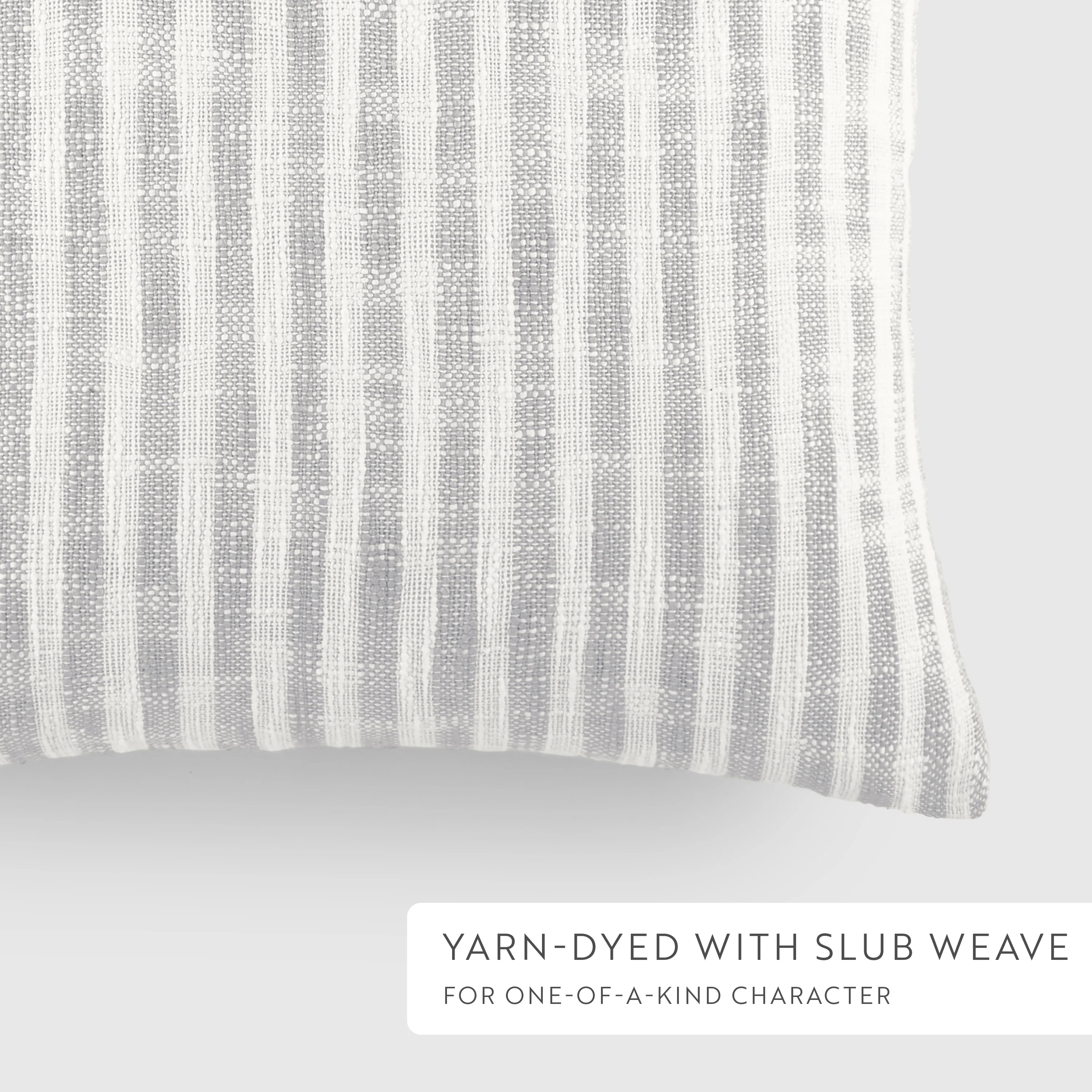 2-Pack Yarn-Dyed Bengal Stripe / Jacobean Décor Throw Pillows - Image 5
