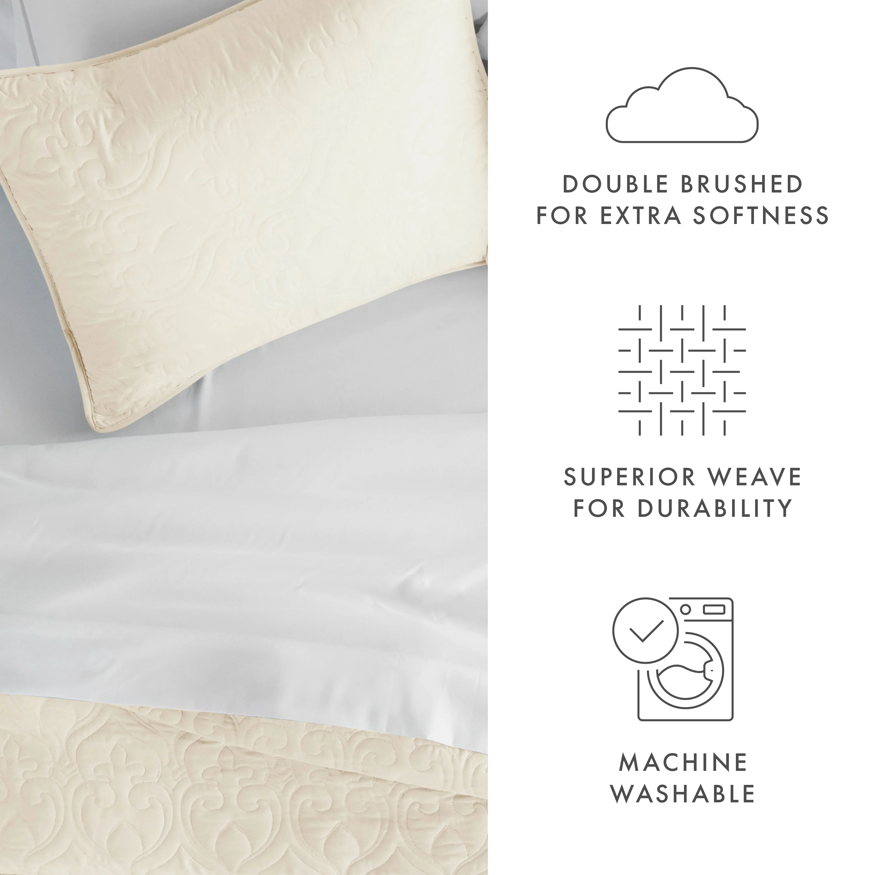 3-Piece Damask Quilted Coverlet Set - Image 22