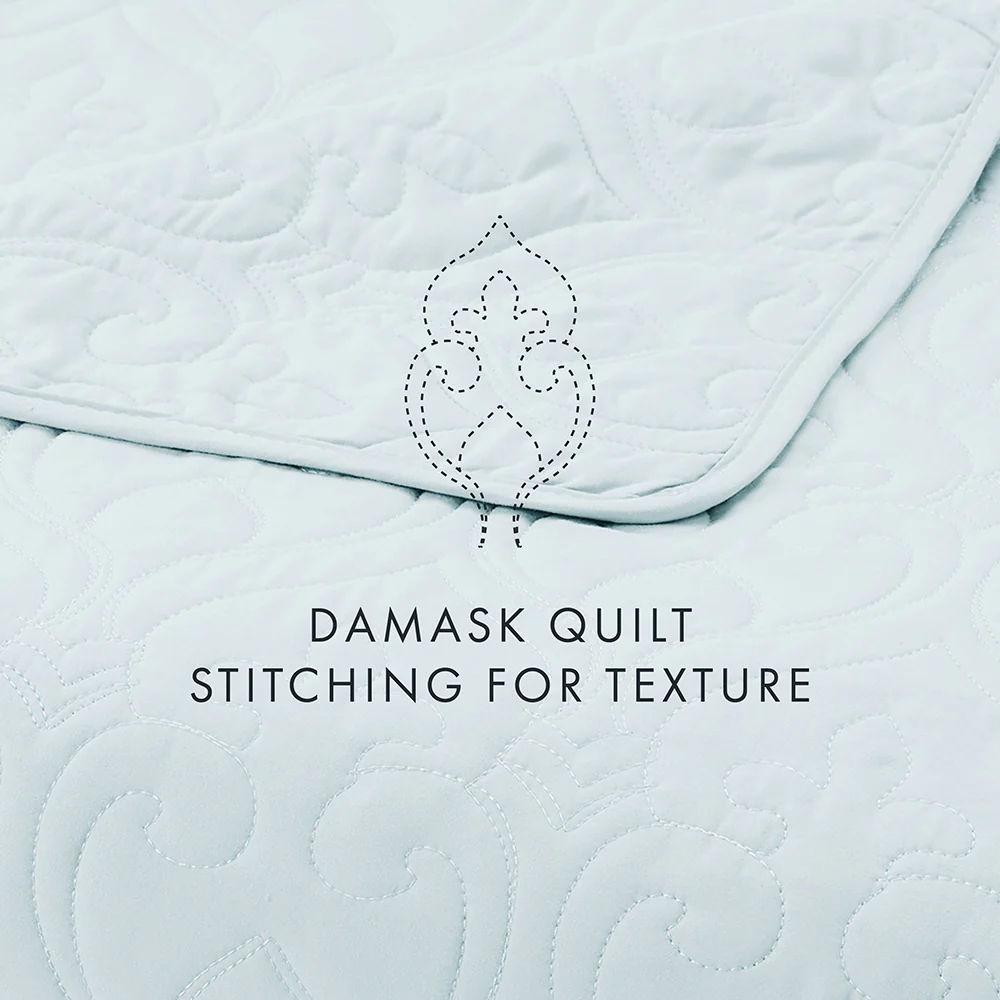 3-Piece Damask Quilted Coverlet Set - Image 31