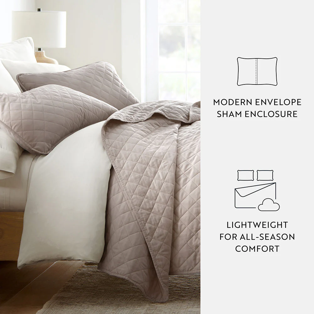 3-Piece Diamond Stitch Quilted Coverlet Set (Sale) - Image 39