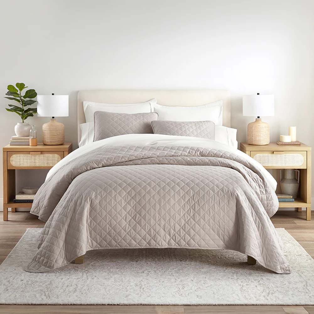 3-Piece Diamond Stitch Quilted Coverlet Set - Image 21