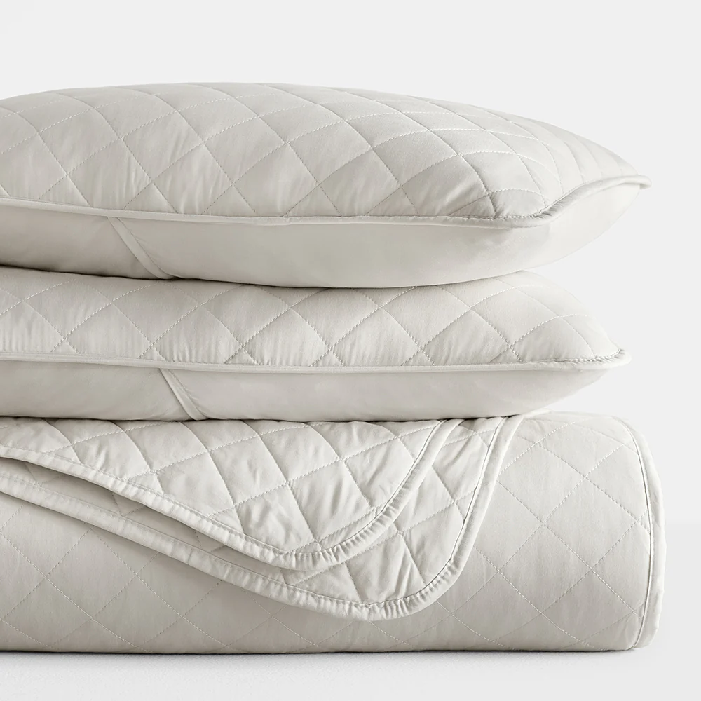 3-Piece Diamond Stitch Quilted Coverlet Set - Image 32