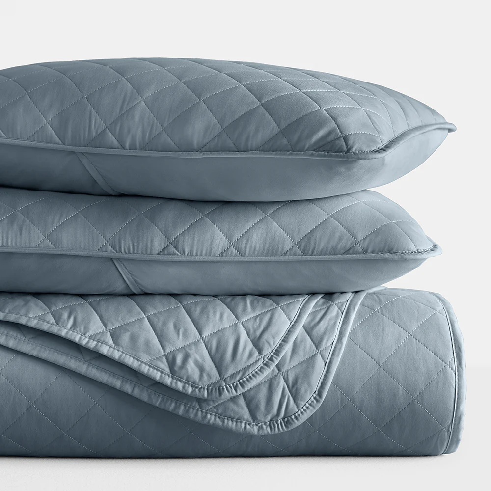 3-Piece Diamond Stitch Quilted Coverlet Set - Image 36