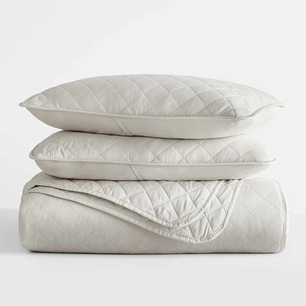 3-Piece Diamond Stitch Quilted Coverlet Set - Image 38