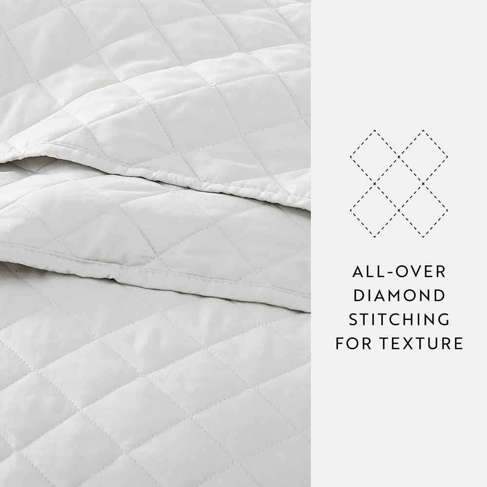 3-Piece Diamond Stitch Quilted Coverlet Set - Image 55