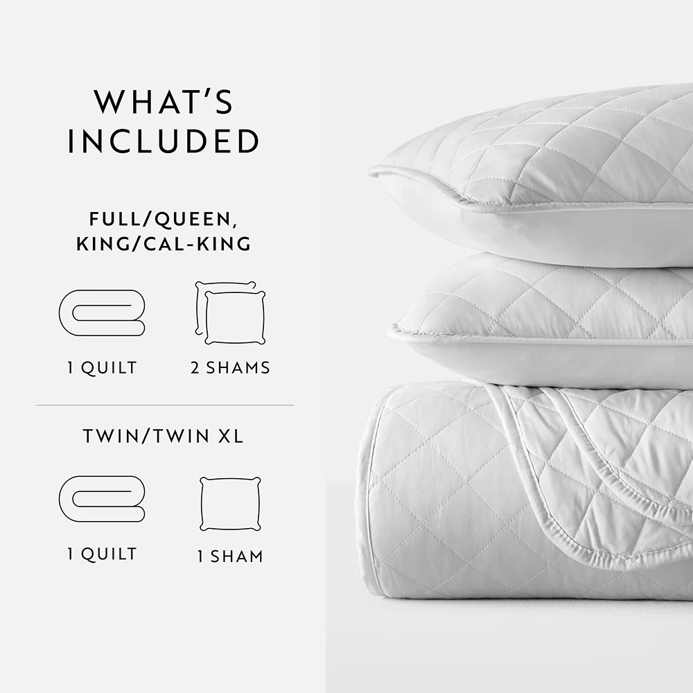 3-Piece Diamond Stitch Quilted Coverlet Set - Image 64
