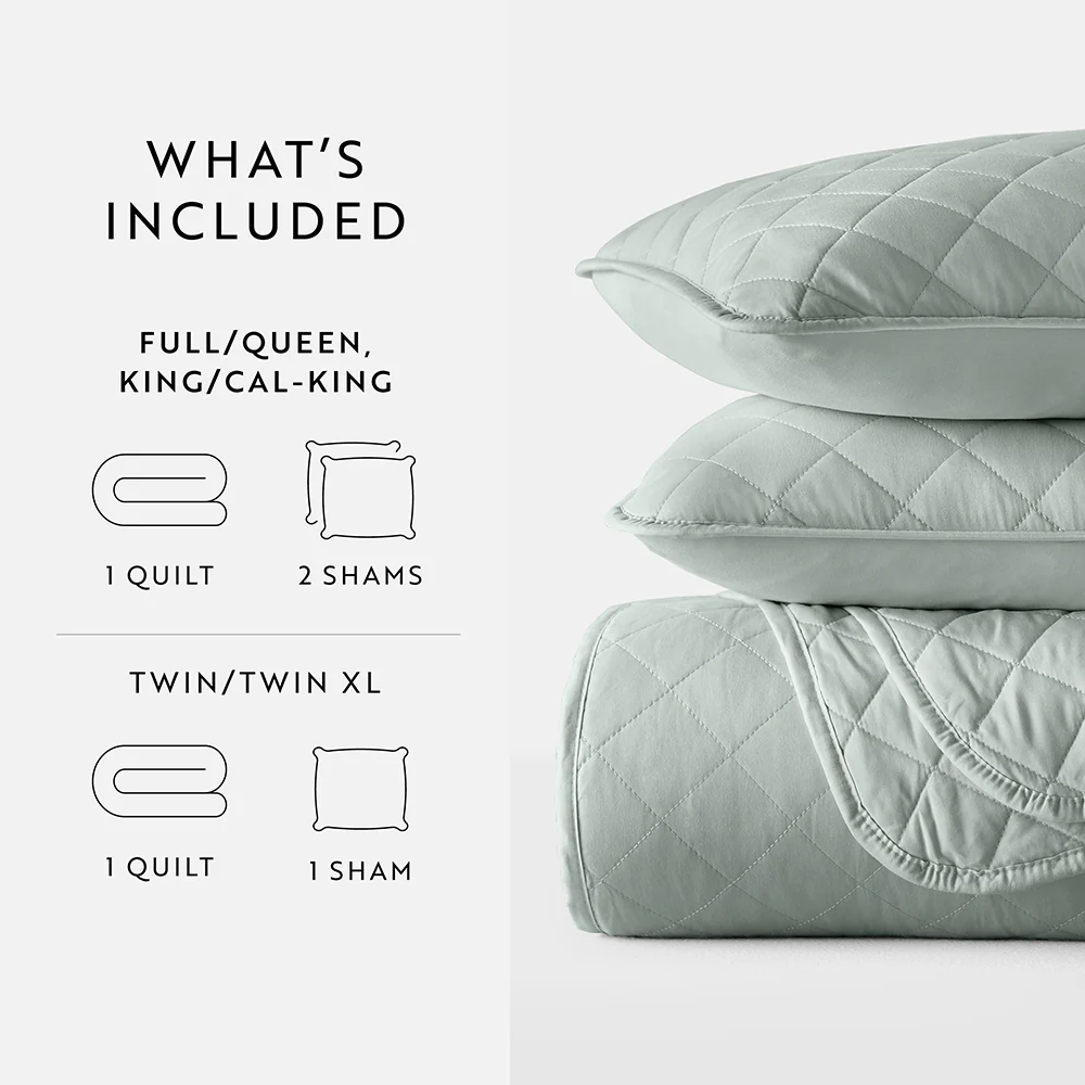 3-Piece Diamond Stitch Quilted Coverlet Set - Image 65