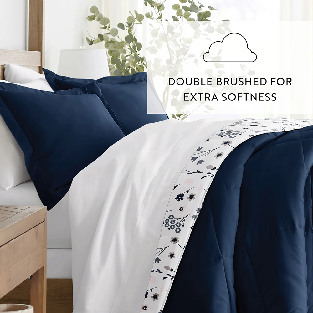 Forget Me Not Reversible Down-Alternative Comforter Set - Image 11
