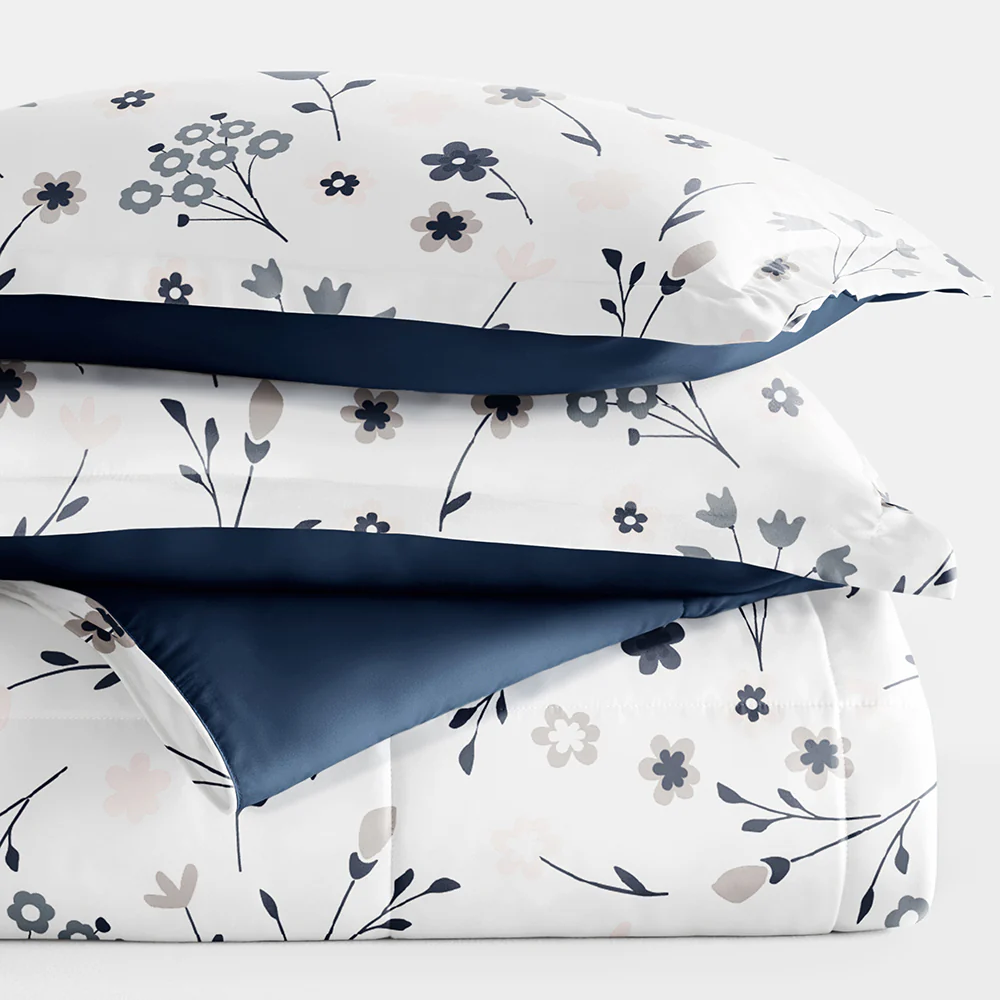 Forget Me Not Reversible Down-Alternative Comforter Set - Image 9