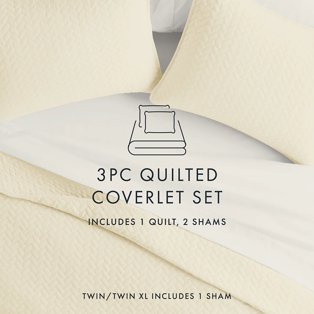 3-Piece Square Quilted Coverlet Set - Image 20