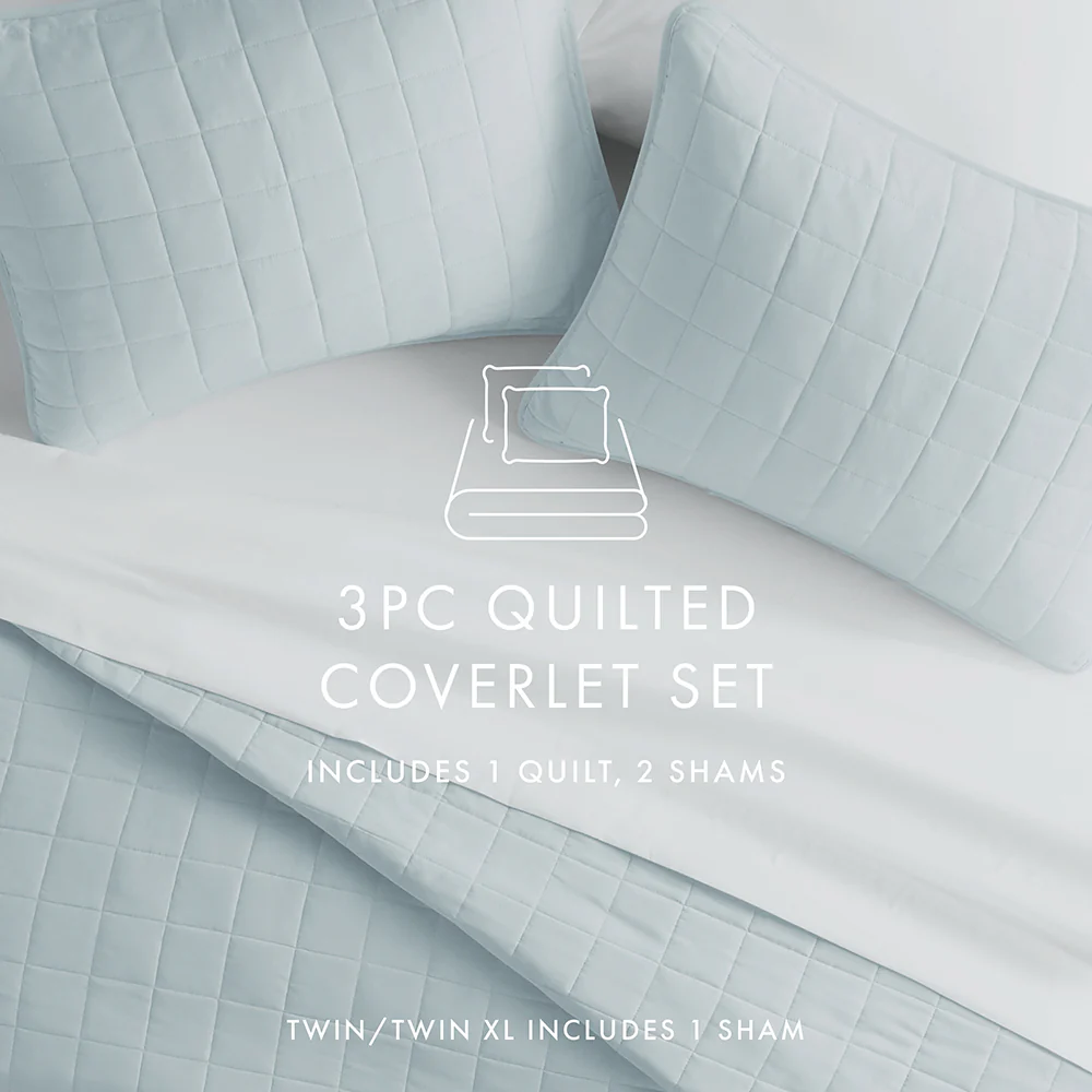 3-Piece Square Quilted Coverlet Set - Image 23