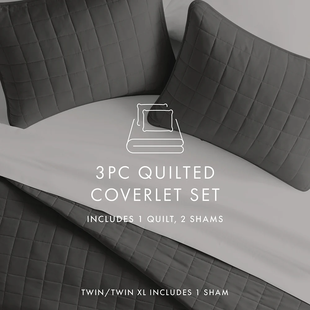 3-Piece Square Quilted Coverlet Set - Image 25