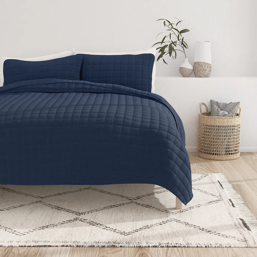 3-Piece Square Quilted Coverlet Set - Image 5