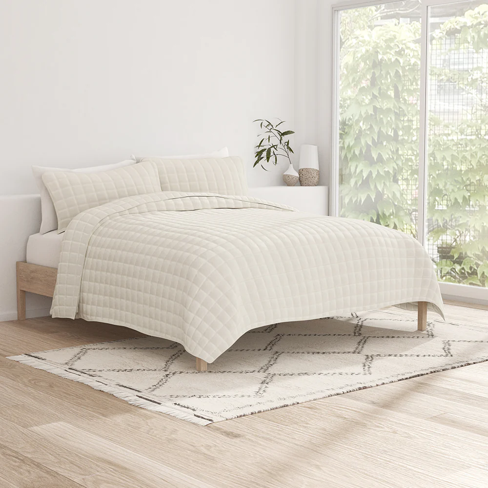 3-Piece Square Quilted Coverlet Set - Image 8