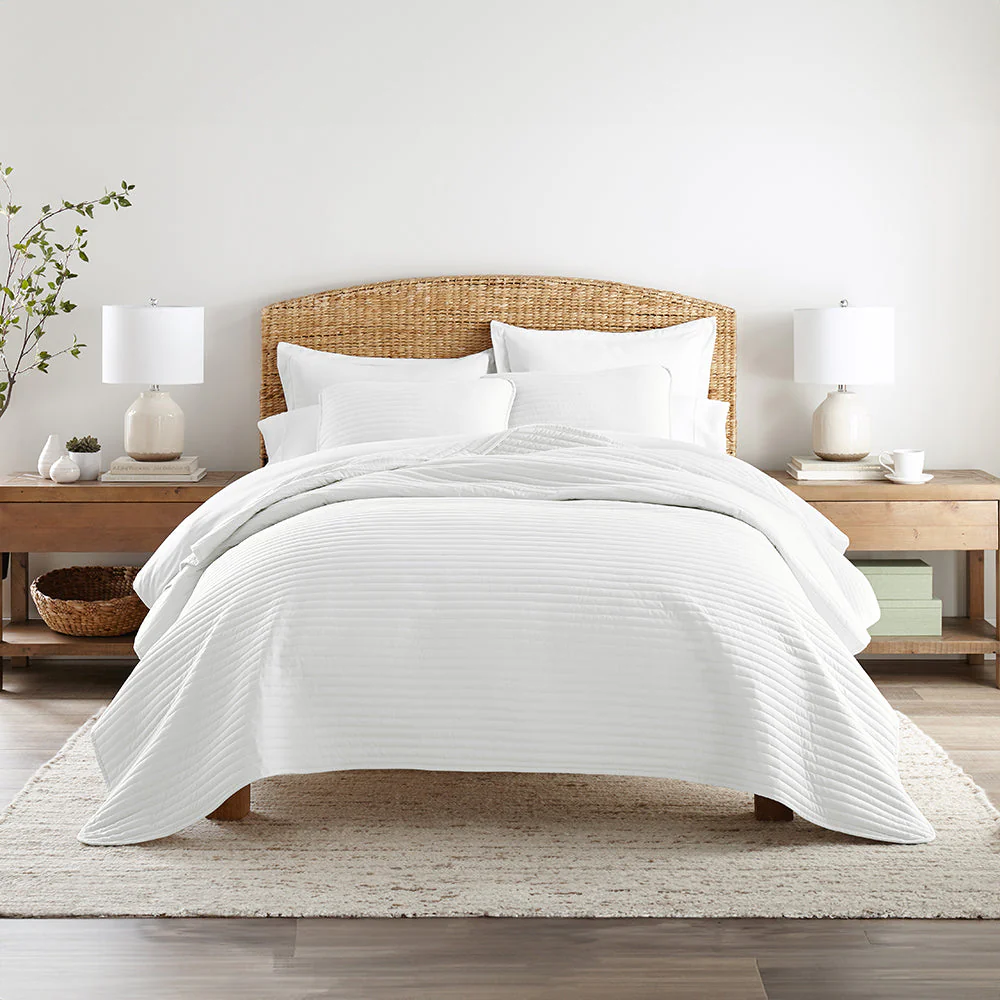 3-Piece Stripe Stitch Quilted Coverlet Set (Sale) - Image 17