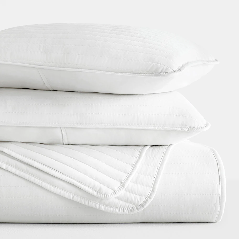 3-Piece Stripe Stitch Quilted Coverlet Set (Sale) - Image 35