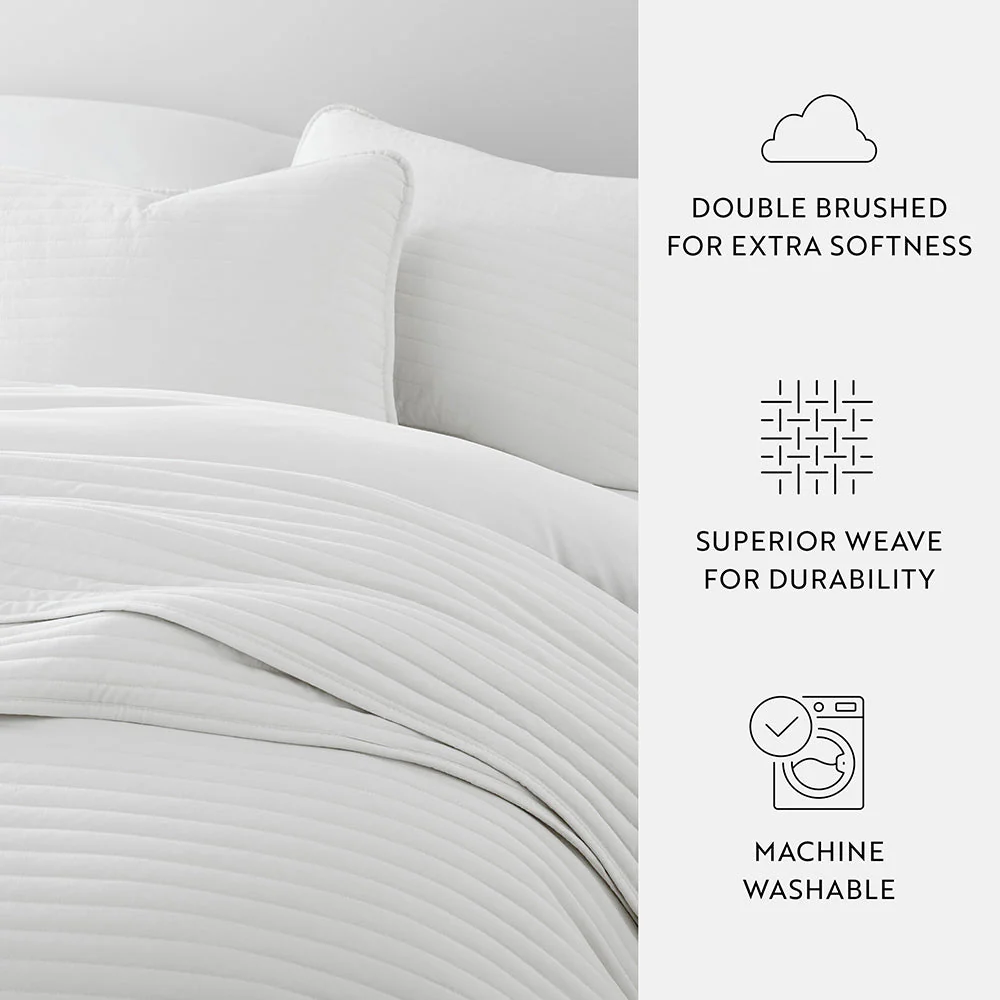 3-Piece Stripe Stitch Quilted Coverlet Set (Sale) - Image 47