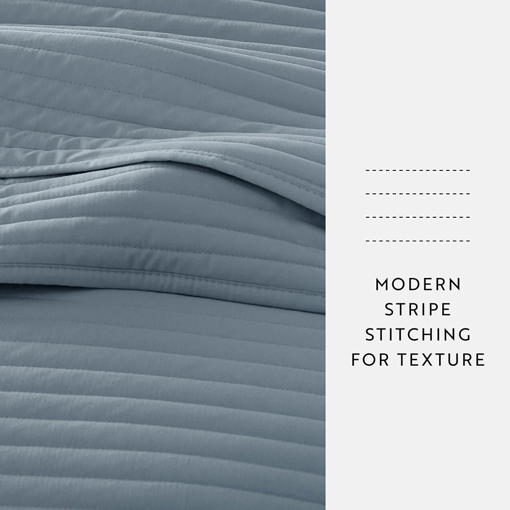 3-Piece Stripe Stitch Quilted Coverlet Set (Sale) - Image 49