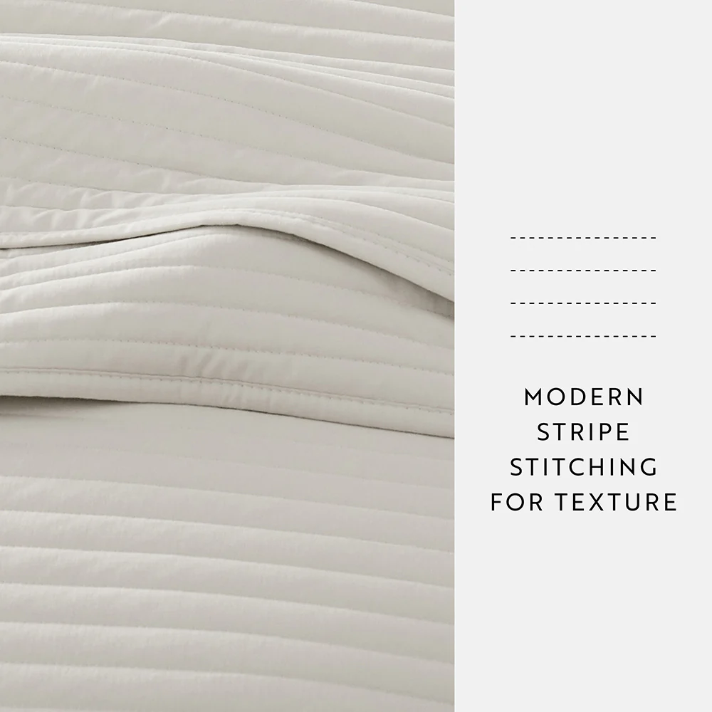 3-Piece Stripe Stitch Quilted Coverlet Set - Image 55