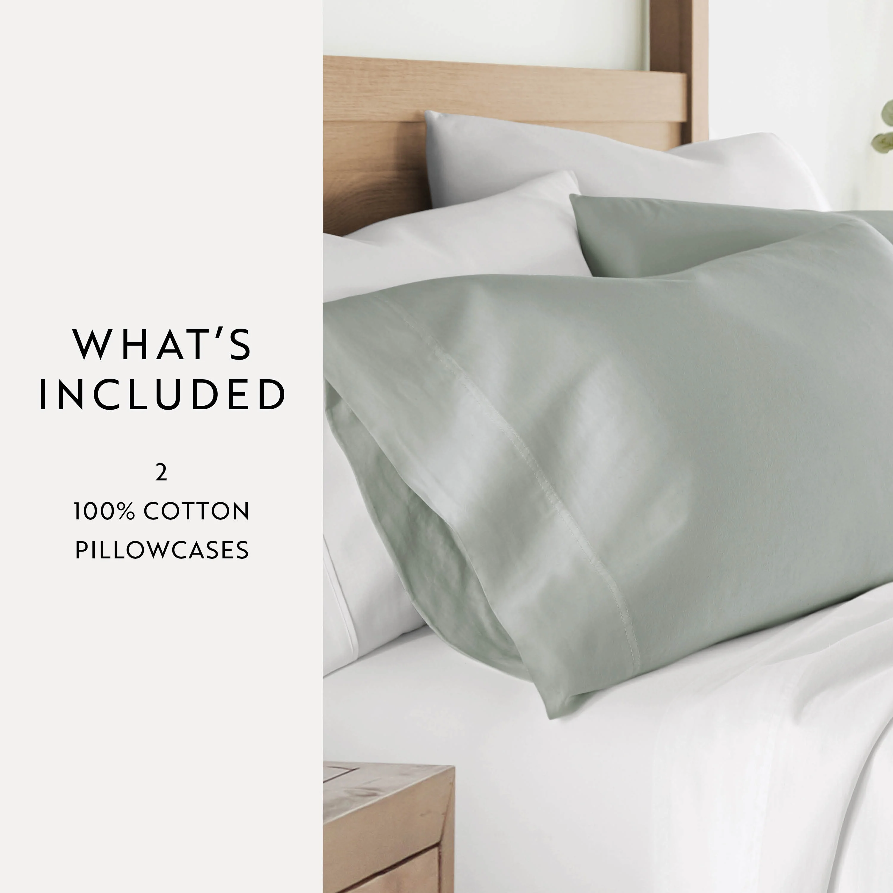 100% Cotton Long-Staple Pillowcase Set - Image 14