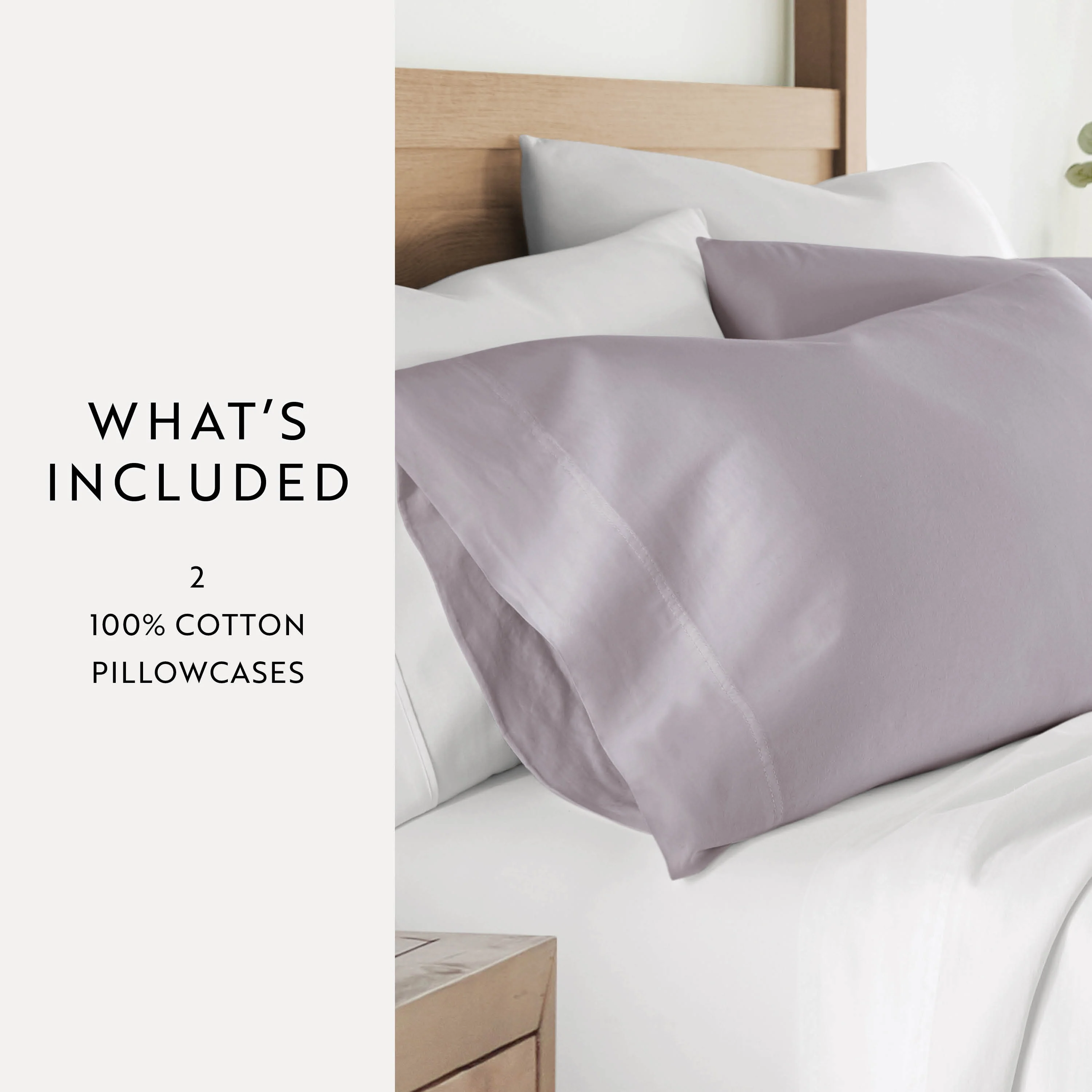 100% Cotton Long-Staple Pillowcase Set - Image 17