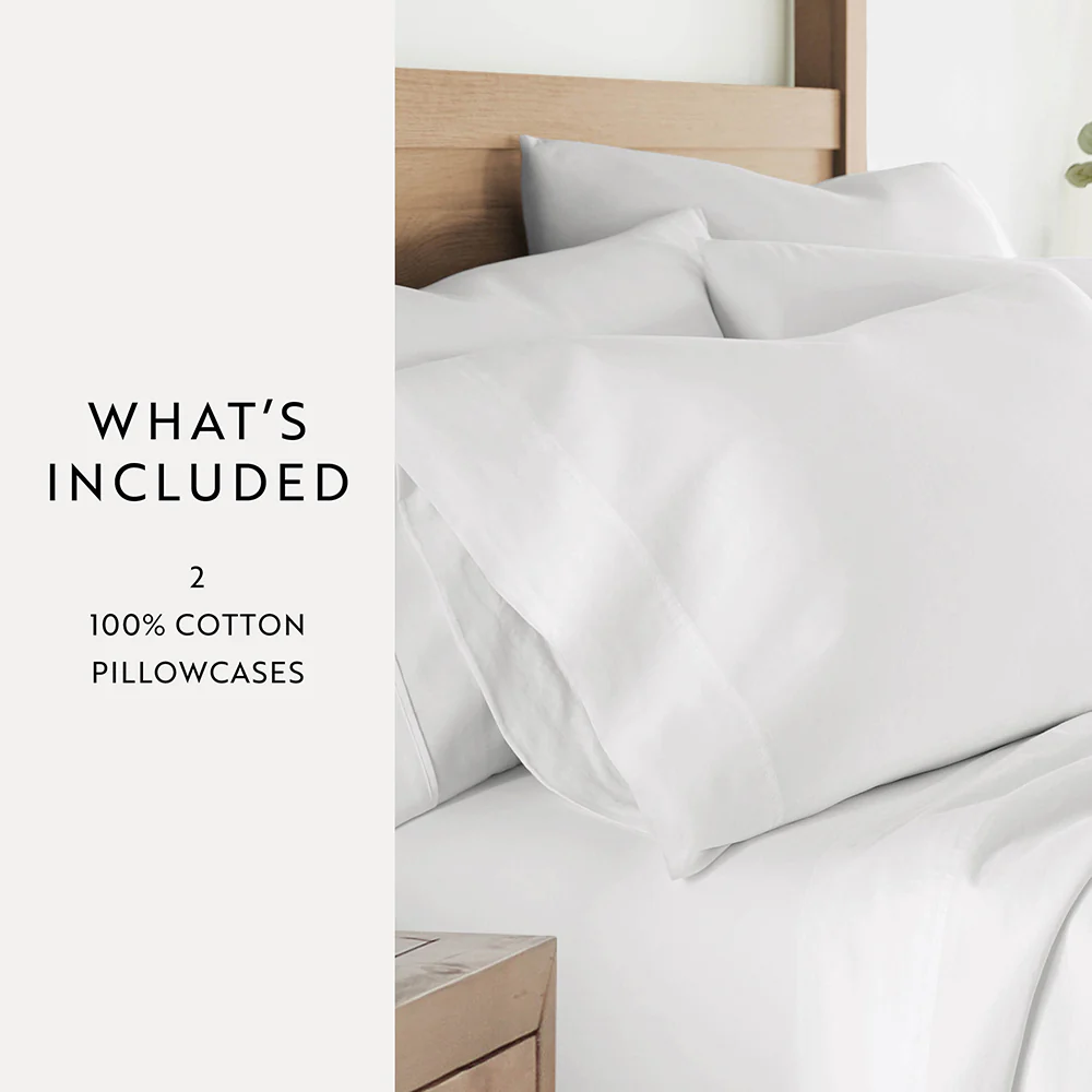 100% Cotton Long-Staple Pillowcase Set - Image 18